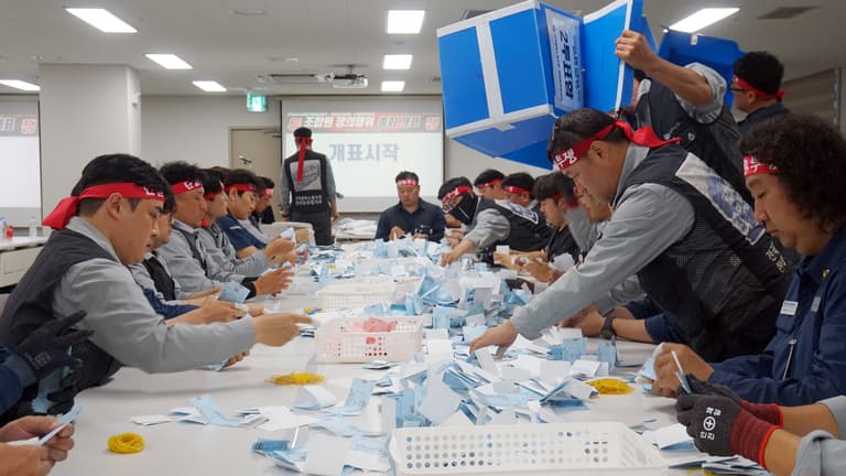 HD현대중공업이 1인당 4000만 원을 제시했는데, 노조는 세 번째로 거절했습니다 ✋