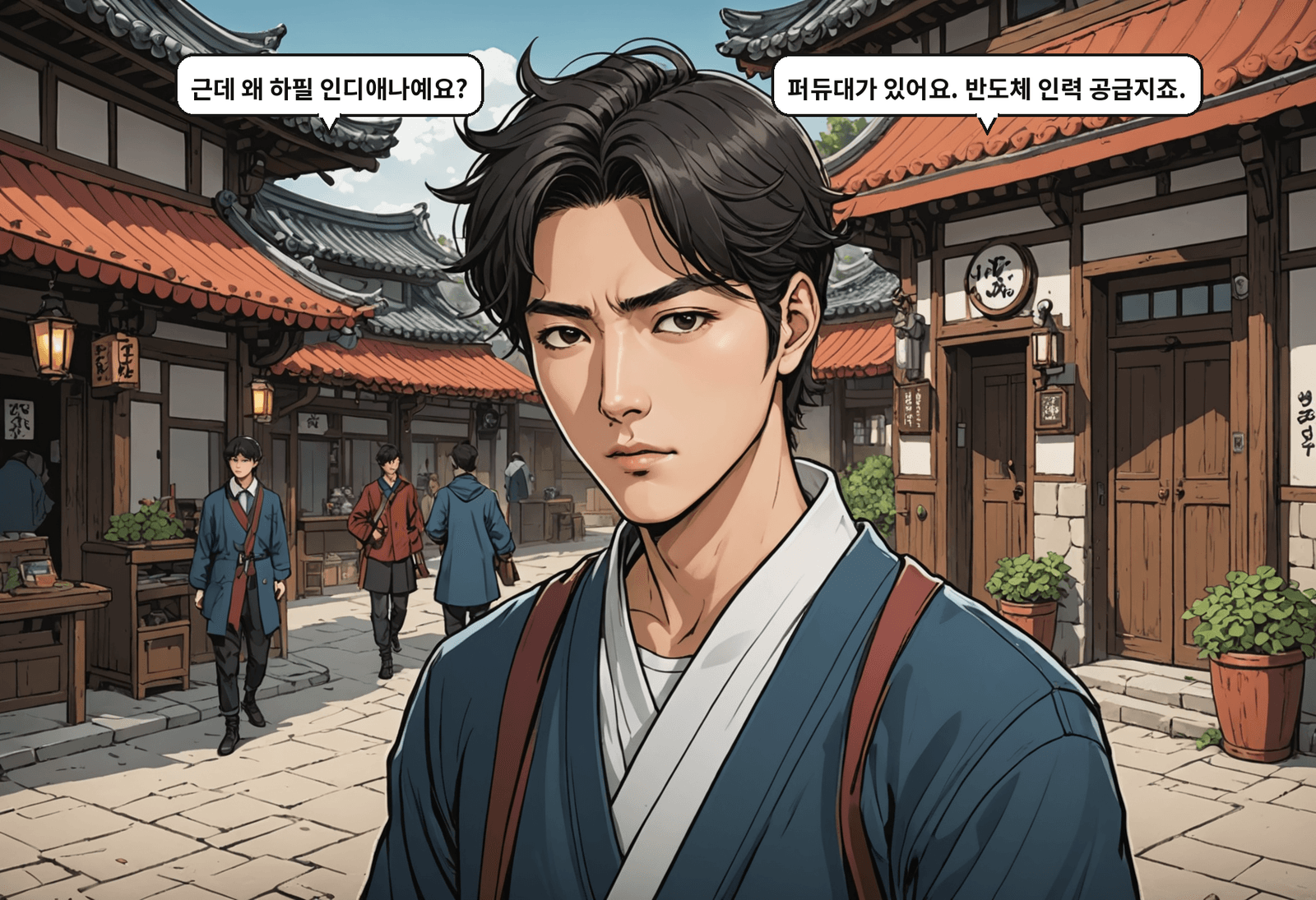 A: 근데 왜 하필 인디애나예요? B: 퍼듀대가 있어요. 반도체 인력 공급지죠.
