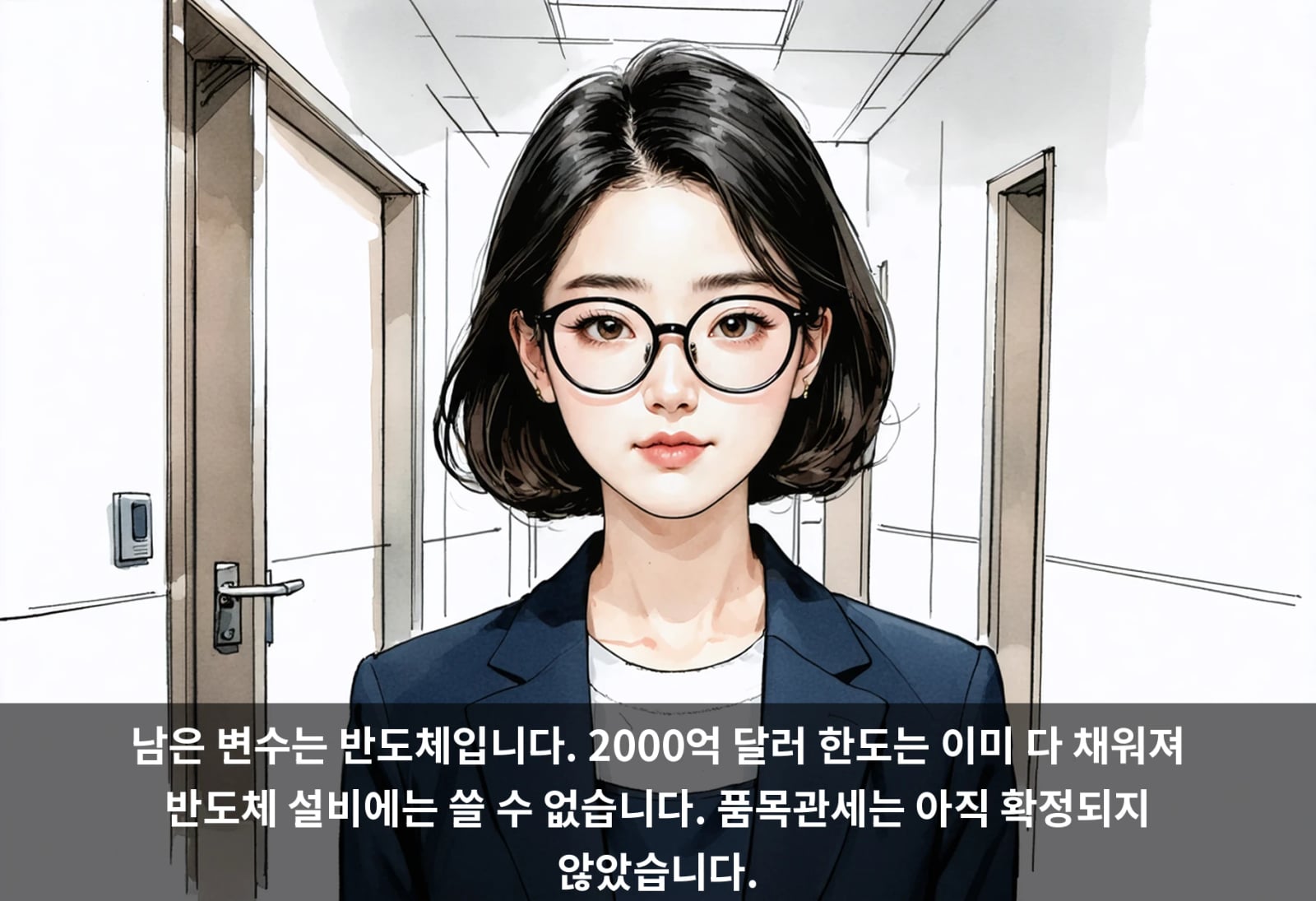 남은 변수는 반도체입니다. 2000억 달러 한도는 이미 다 채워져 반도체 설비에는 쓸 수 없습니다. 품목관세는 아직 확정되지 않았습니다.
