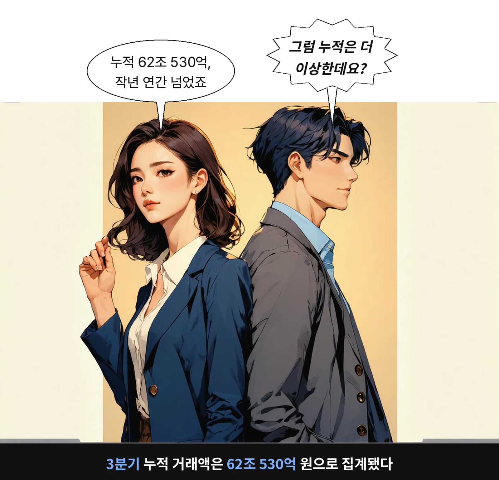 3분기 누적 거래액은 62조 530억 원으로 집계됐다