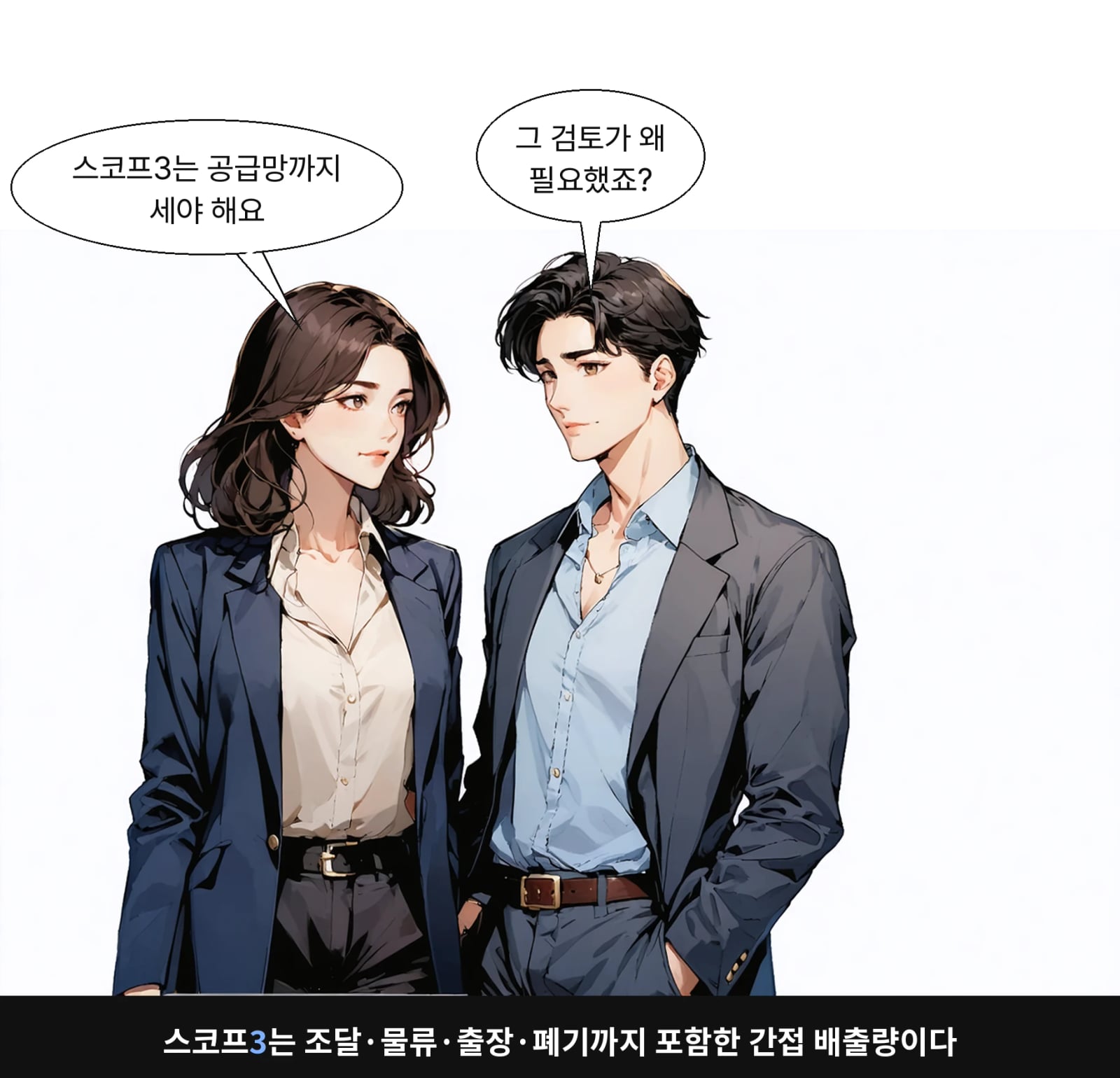 스코프3는 조달·물류·출장·폐기까지 포함한 간접 배출량이다