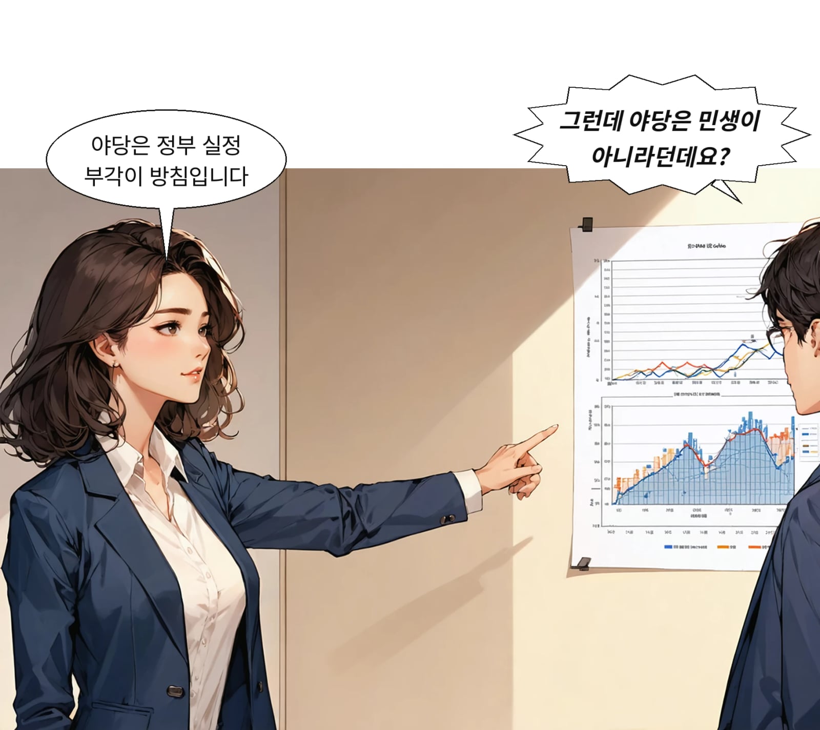 국민의힘 등 보수 야당은 정부 실정 부각과 전면 공세를 방침으로 세웠다