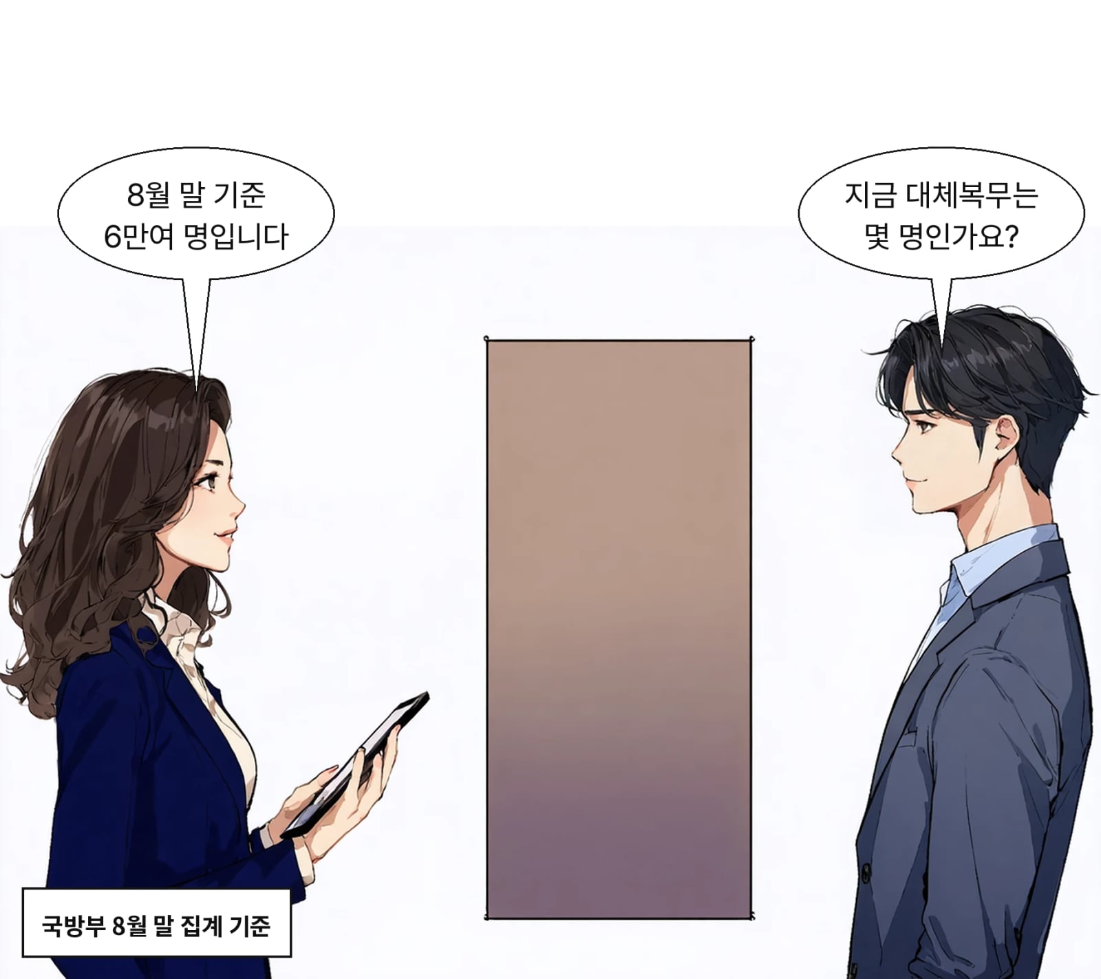 8월 말 기준 보충역 대체복무 인원은 6만여 명으로 집계됐다