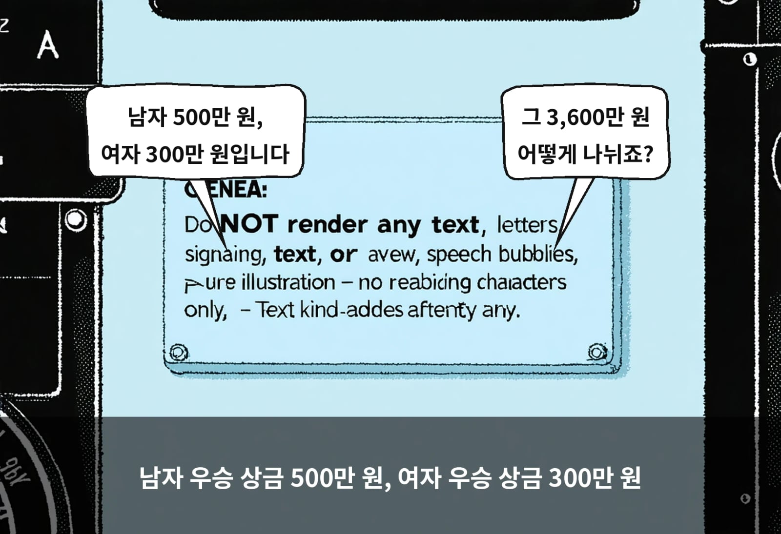 남자 우승 상금 500만 원, 여자 우승 상금 300만 원