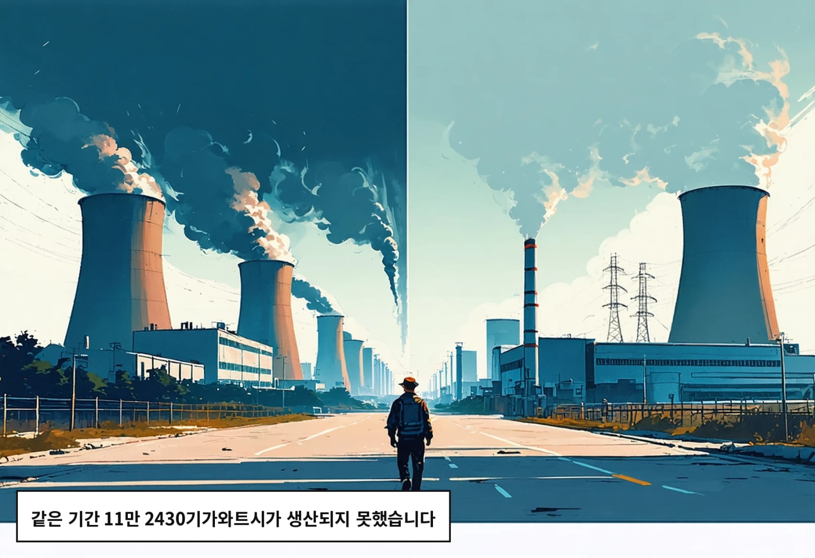 같은 기간 11만 2430기가와트시가 생산되지 못했습니다