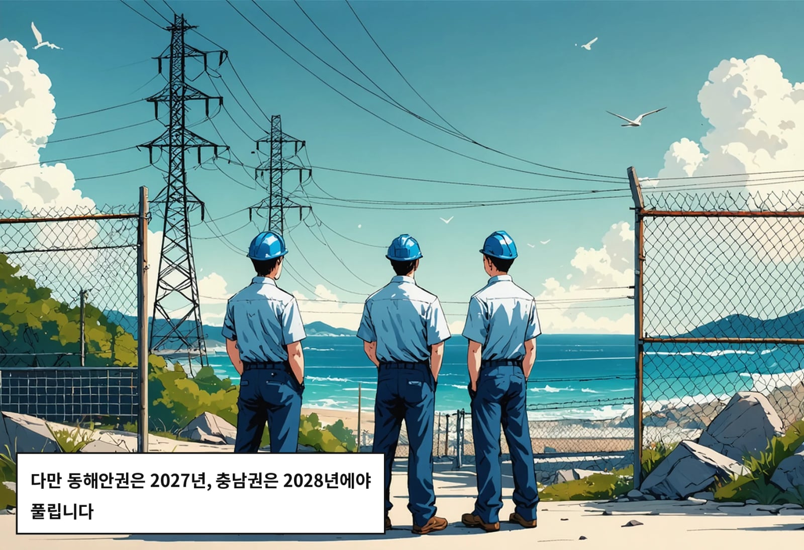다만 동해안권은 2027년, 충남권은 2028년에야 풀립니다