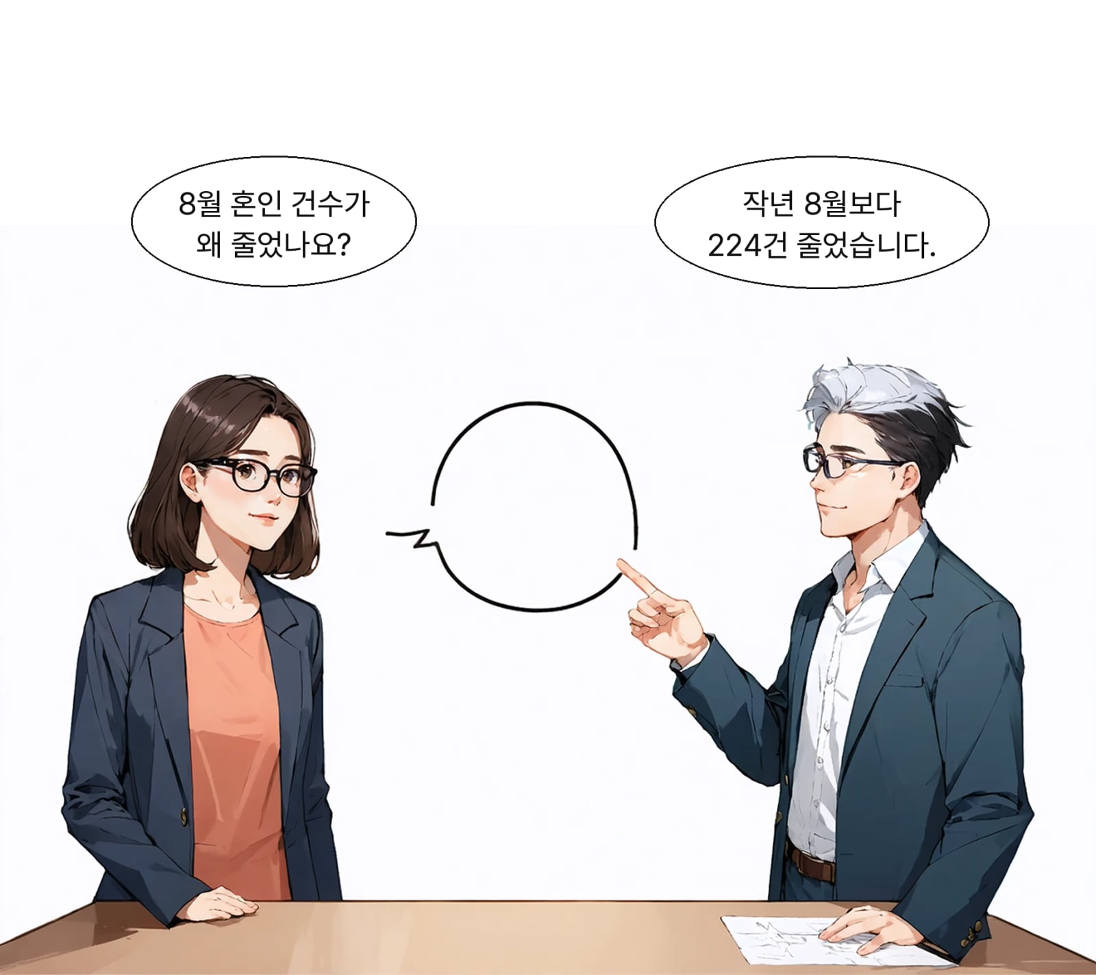 28개월 이어진 혼인 증가세가 지난 8월 감소세로 돌아섰습니다.