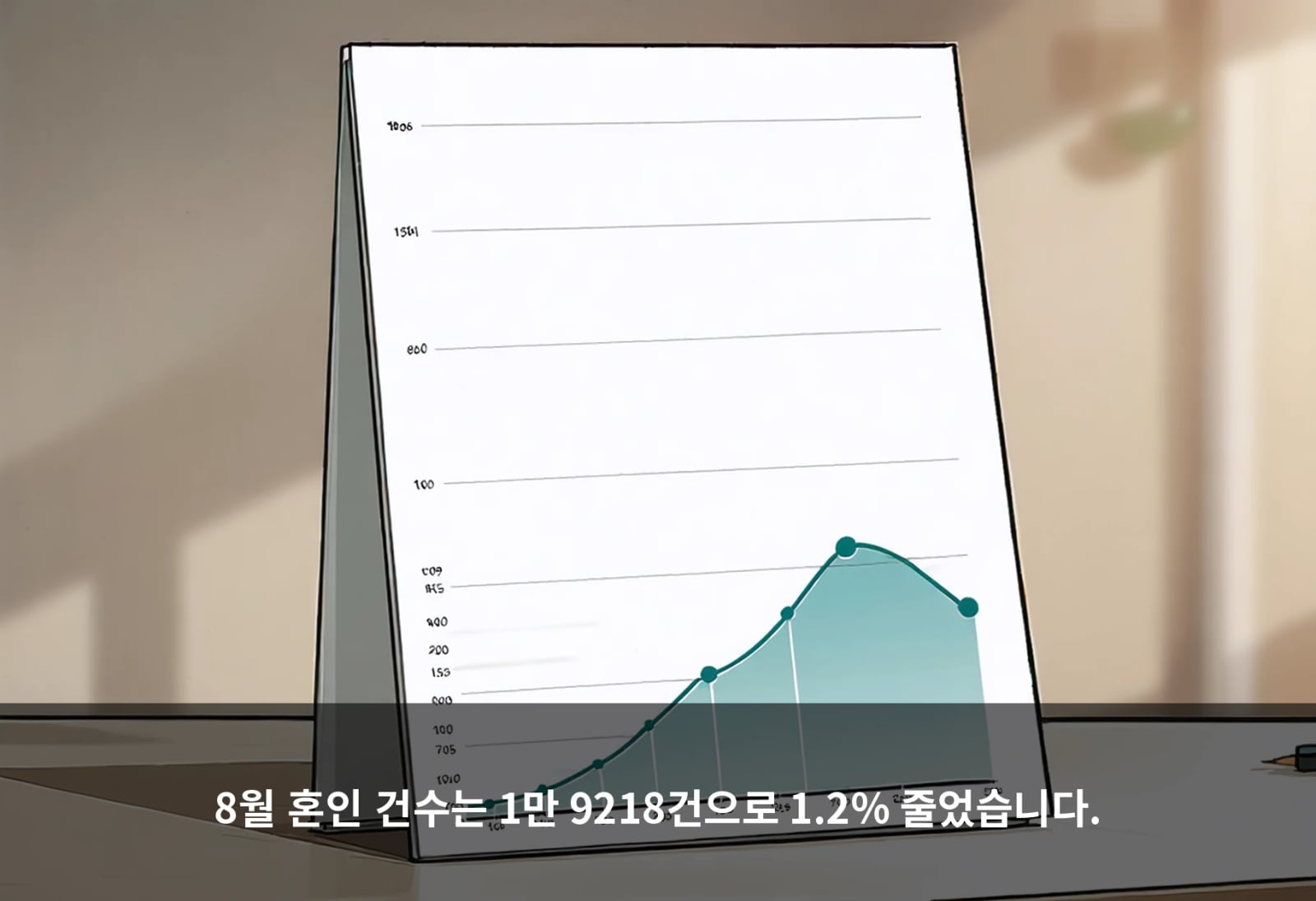 8월 혼인 건수는 1만 9218건으로 1.2% 줄었습니다.