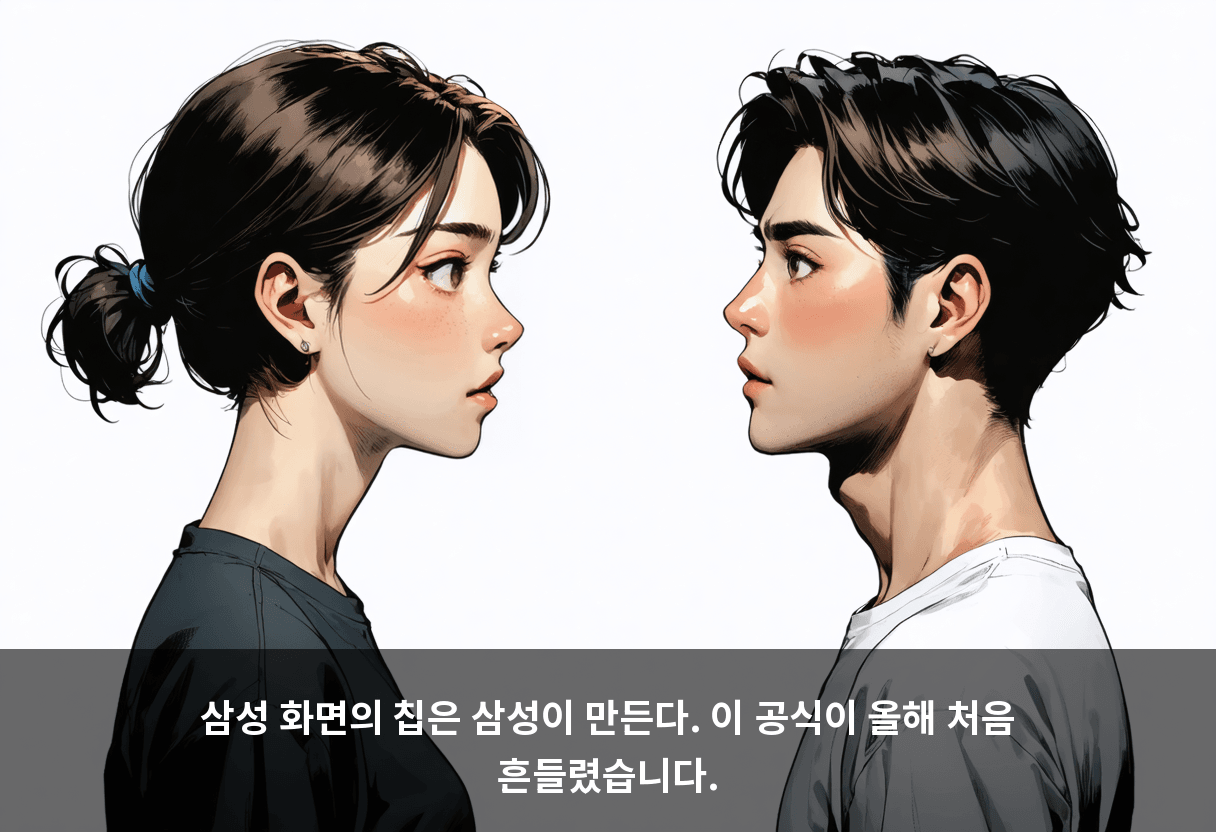 삼성 화면의 칩은 삼성이 만든다. 이 공식이 올해 처음 흔들렸습니다.