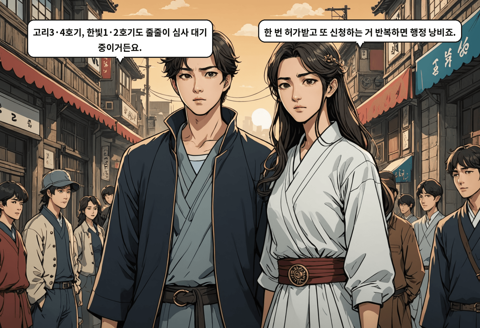 B: 고리3·4호기, 한빛1·2호기도 줄줄이 심사 대기 중이거든요. A: 한 번 허가받고 또 신청하는 거 반복하면 행정 낭비죠.