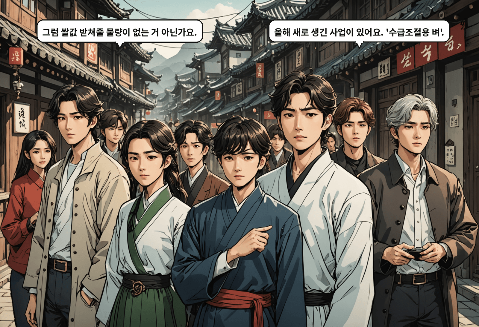 B: 그럼 쌀값 받쳐줄 물량이 없는 거 아닌가요. A: 올해 새로 생긴 사업이 있어요. '수급조절용 벼'.