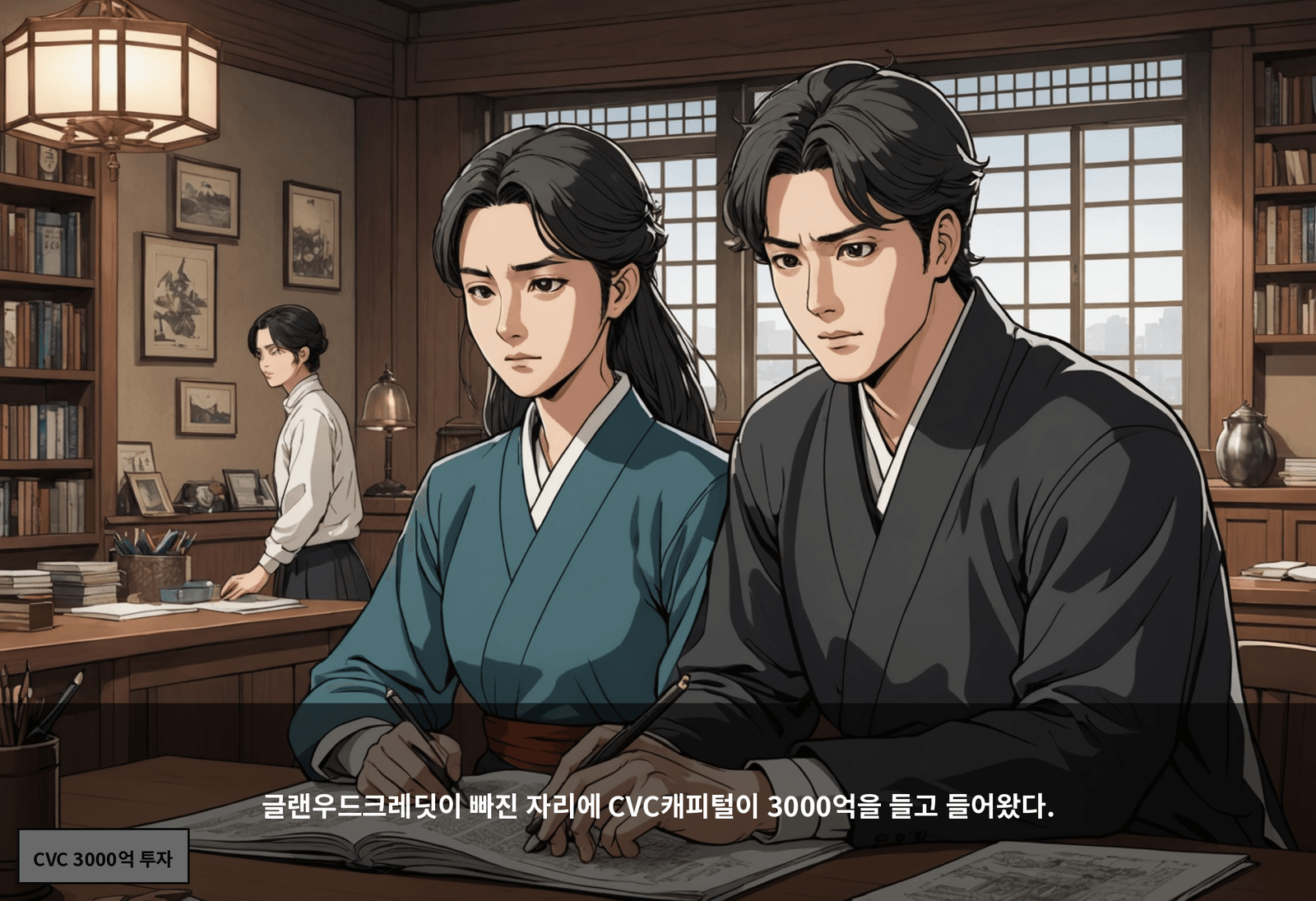 글랜우드크레딧이 빠진 자리에 CVC캐피털이 3000억을 들고 들어왔다.