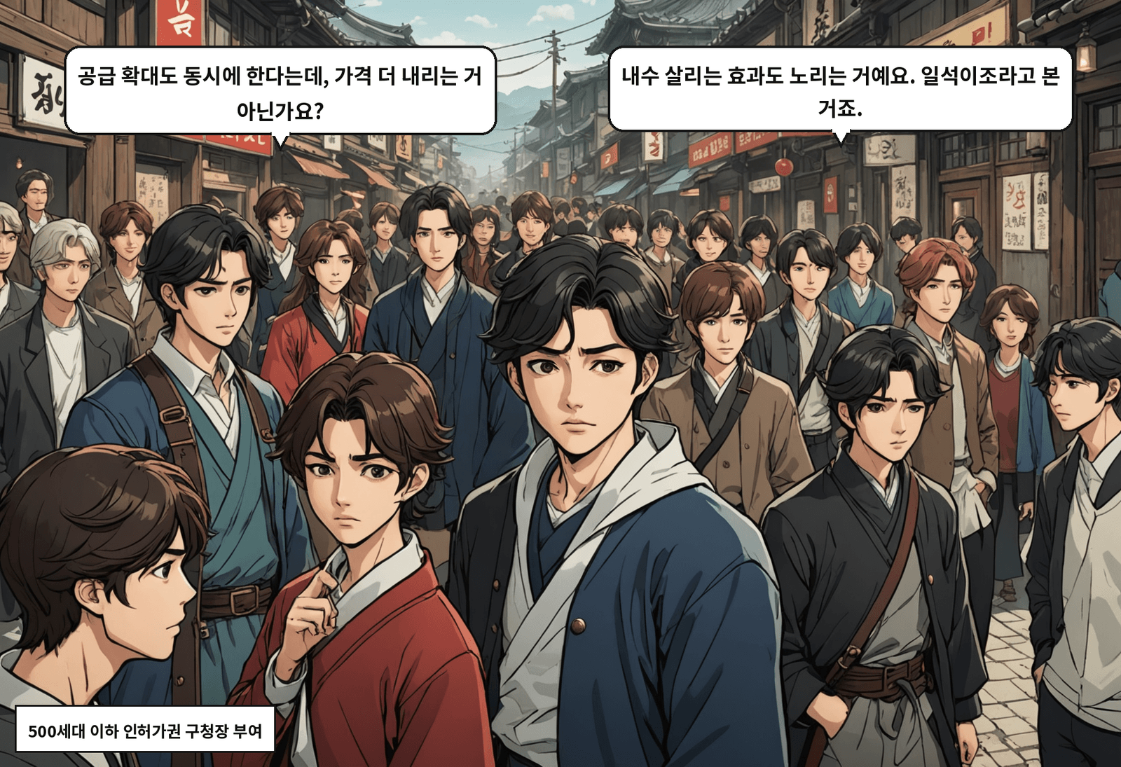 A: 공급 확대도 동시에 한다는데, 가격 더 내리는 거 아닌가요? B: 내수 살리는 효과도 노리는 거예요. 일석이조라고 본 거죠.