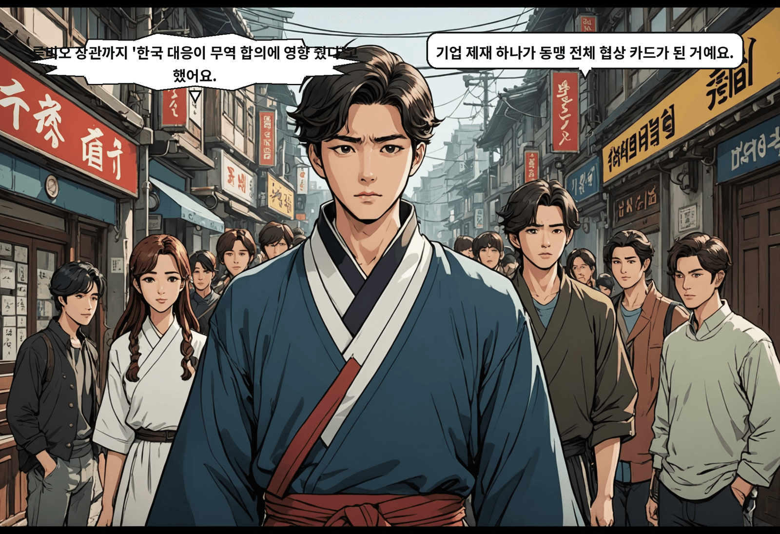 A: 루비오 장관까지 '한국 대응이 무역 합의에 영향 줬다'고 했어요. B: 기업 제재 하나가 동맹 전체 협상 카드가 된 거예요.