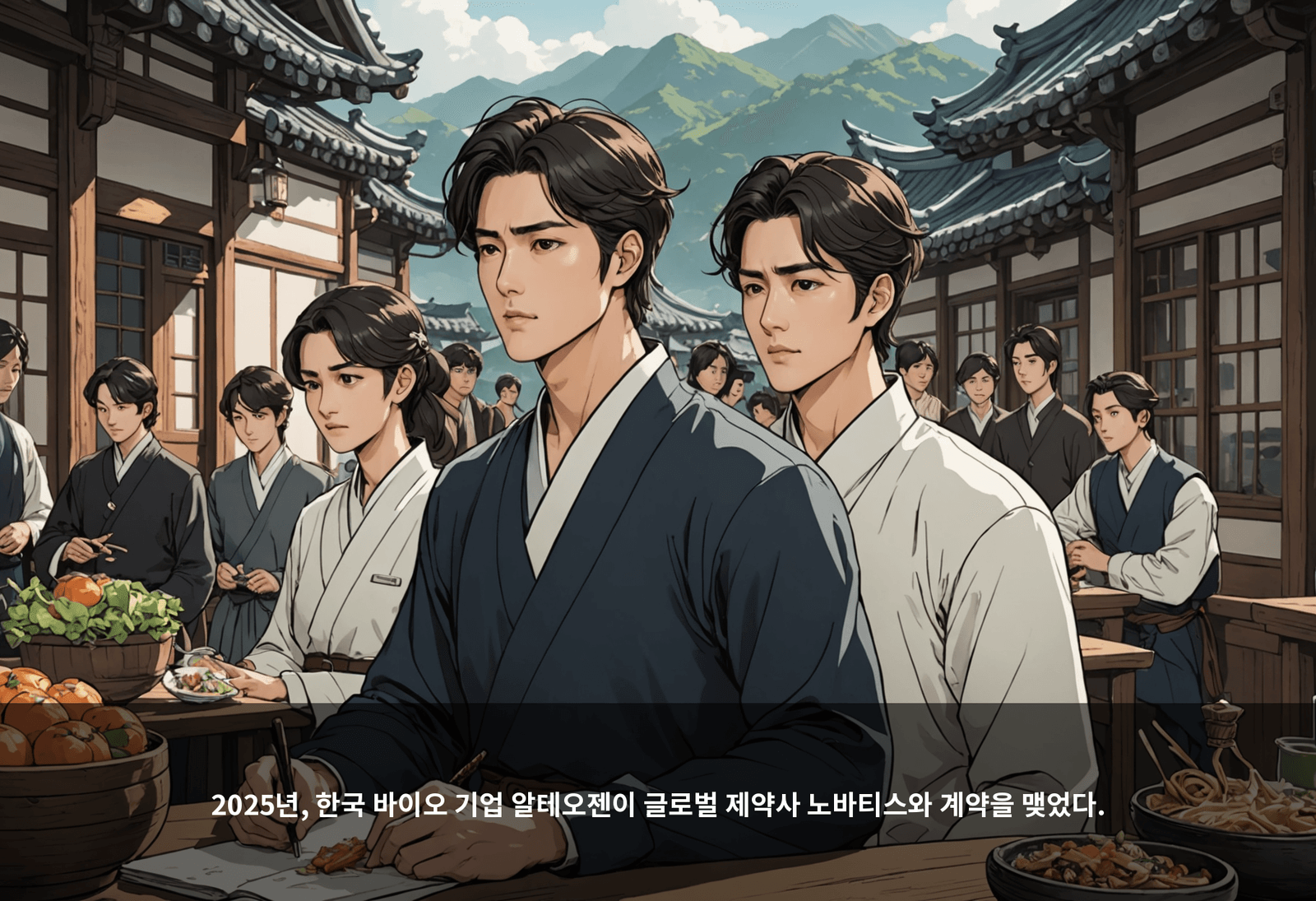 2025년, 한국 바이오 기업 알테오젠이 글로벌 제약사 노바티스와 계약을 맺었다.