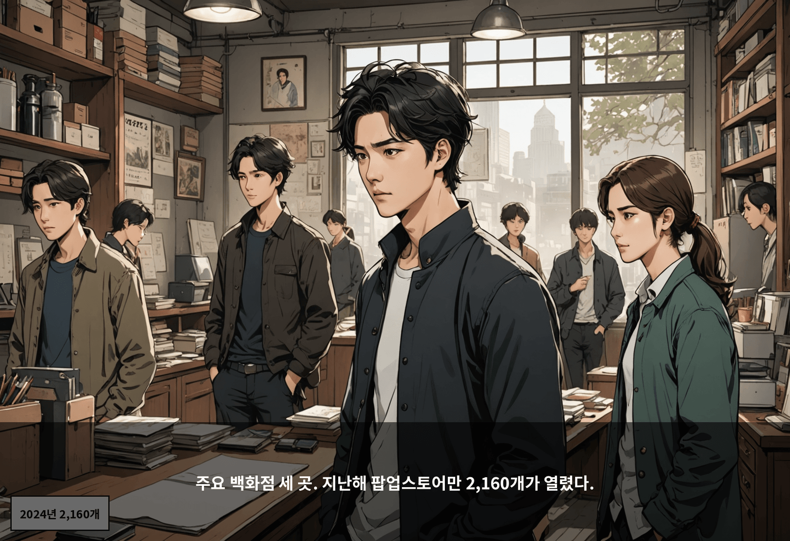 주요 백화점 세 곳. 지난해 팝업스토어만 2,160개가 열렸다.