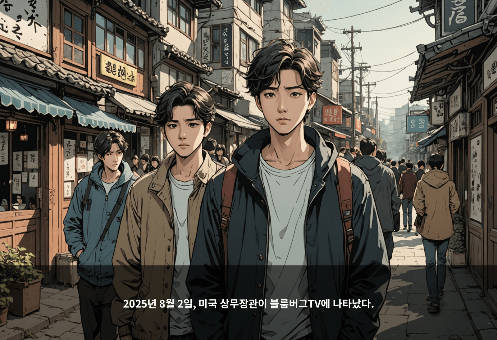 2025년 8월 2일, 미국 상무장관이 블룸버그TV에 나타났다.