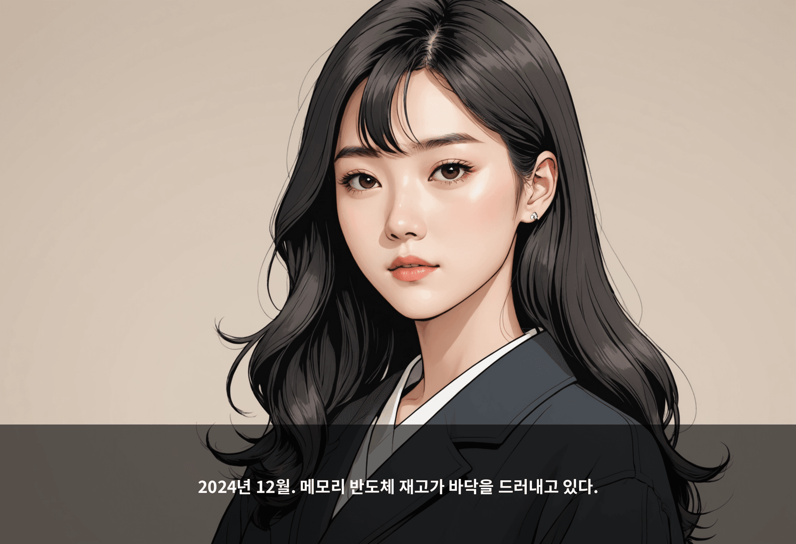 2024년 12월. 메모리 반도체 재고가 바닥을 드러내고 있다.