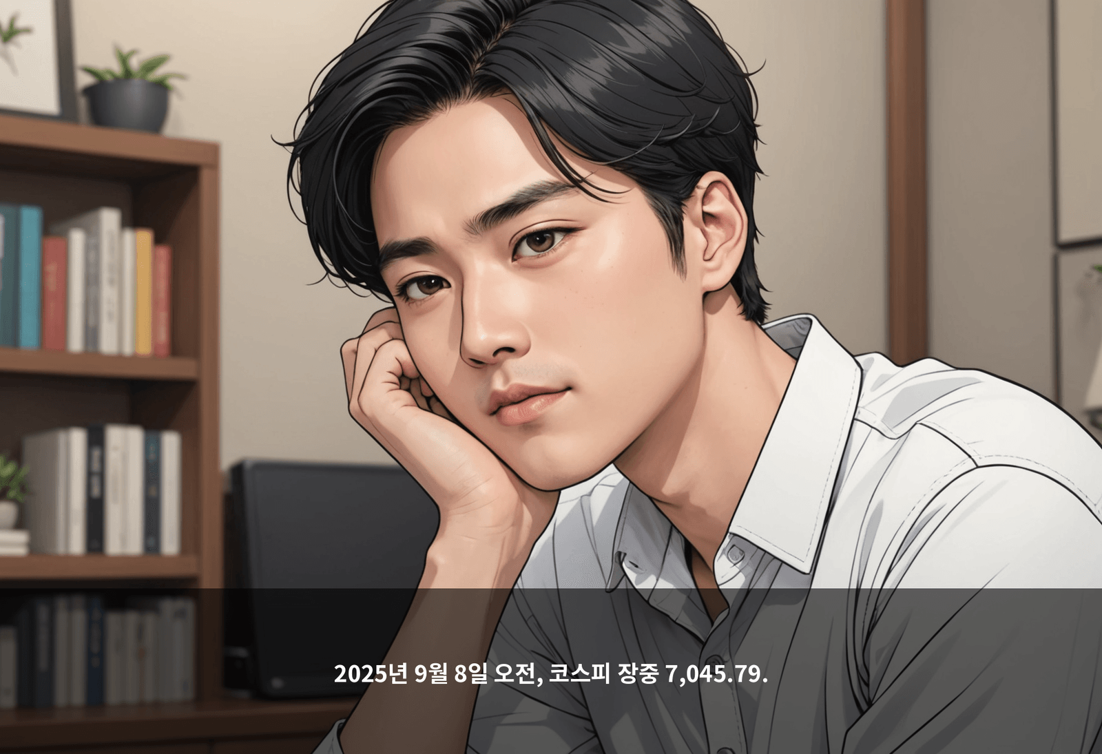 2025년 9월 8일 오전, 코스피 장중 7,045.79.