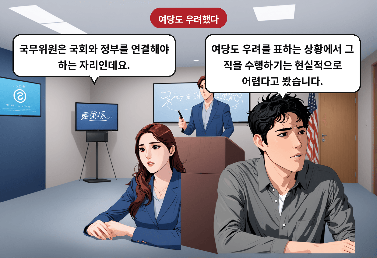 용 후보자: 여당도 우려를 표하는 상황에서 그 직을 수행하기는 현실적으로 어렵다고 봤습니다. 기자: 국무위원은 국회와 정부를 연결해야 하는 자리인데요.
