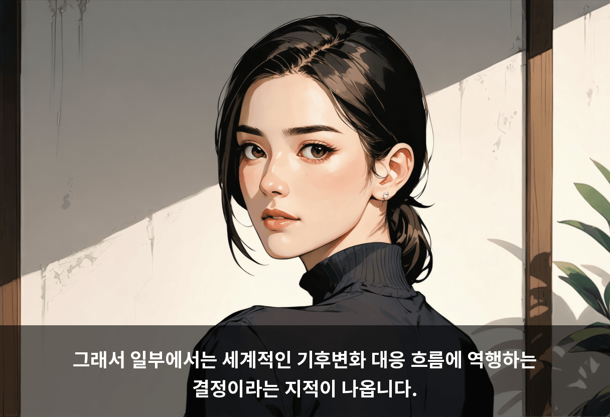 그래서 일부에서는 세계적인 기후변화 대응 흐름에 역행하는 결정이라는 지적이 나옵니다.