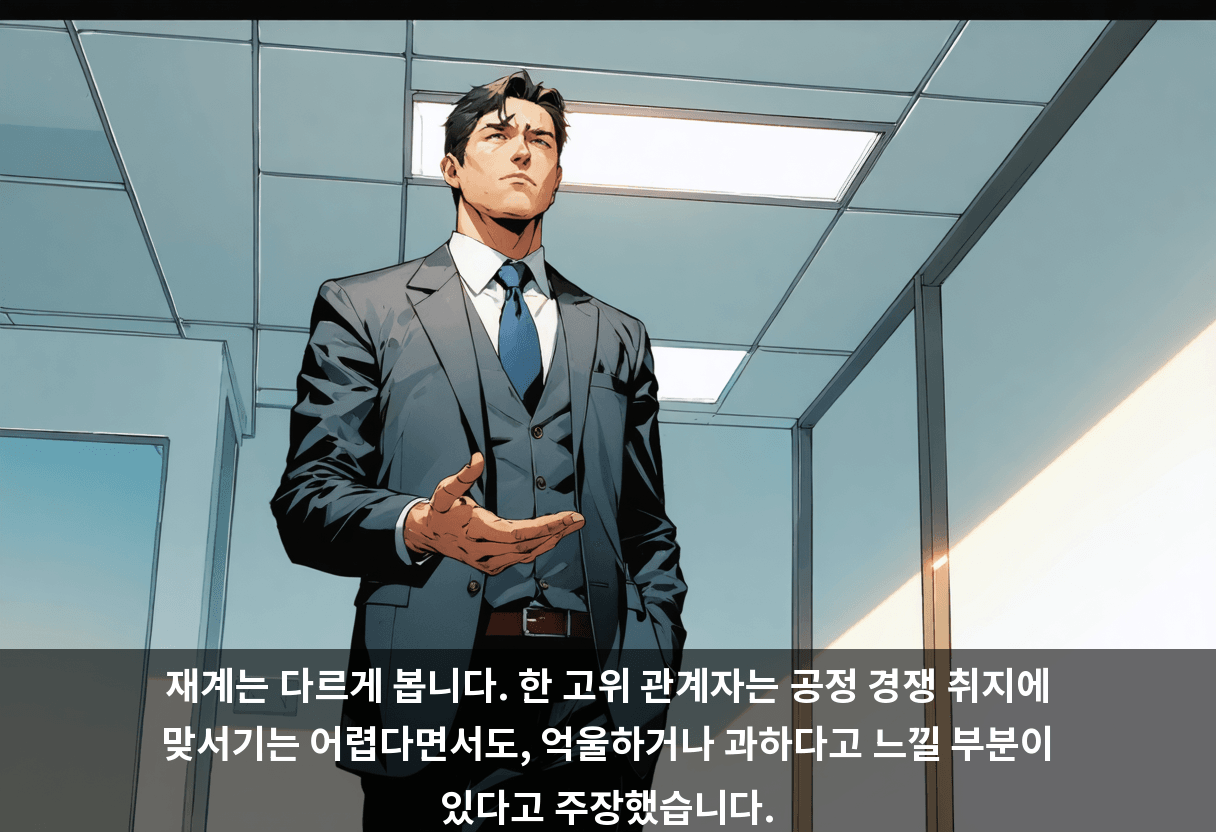 재계는 다르게 봅니다. 한 고위 관계자는 공정 경쟁 취지에 맞서기는 어렵다면서도, 억울하거나 과하다고 느낄 부분이 있다고 주장했습니다.
