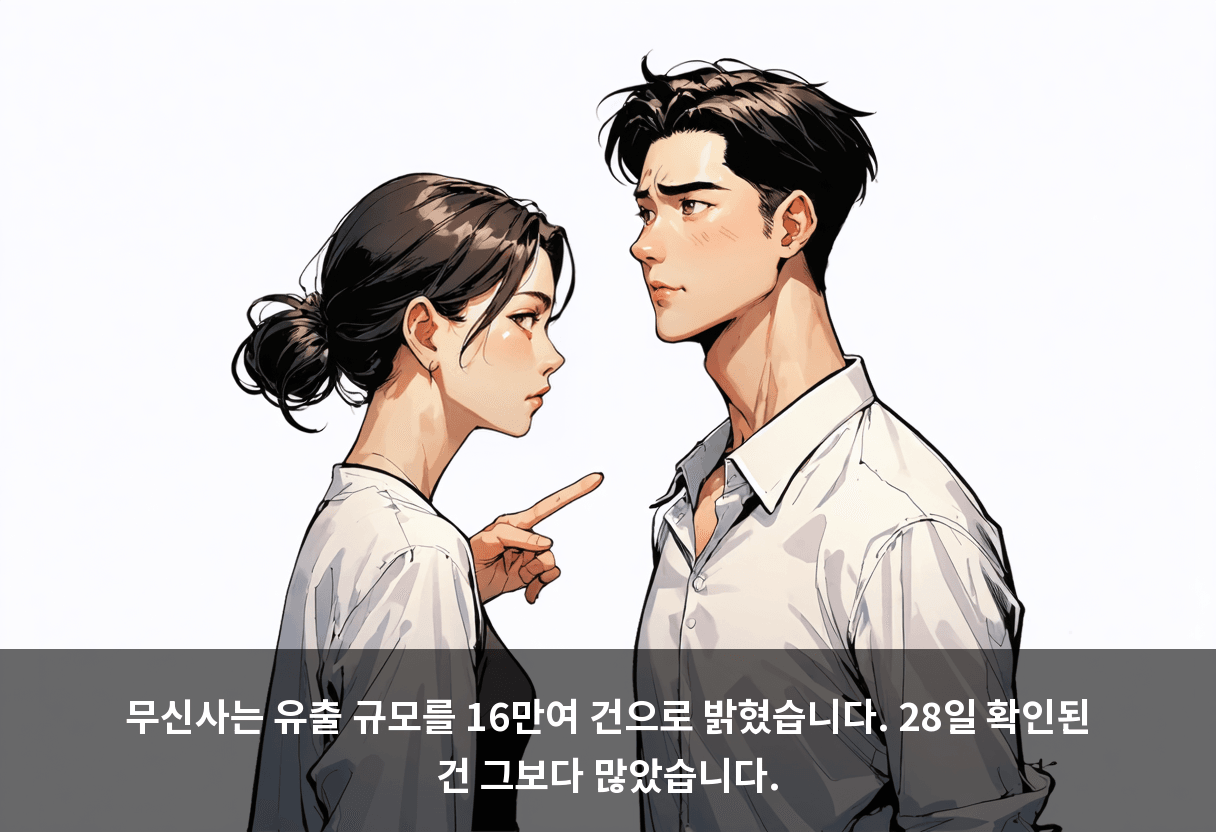 무신사는 유출 규모를 16만여 건으로 밝혔습니다. 28일 확인된 건 그보다 많았습니다.
