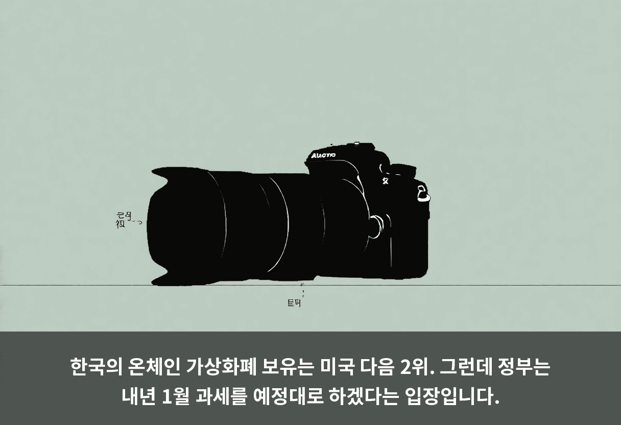 한국의 온체인 가상화폐 보유는 미국 다음 2위. 그런데 정부는 내년 1월 과세를 예정대로 하겠다는 입장입니다.