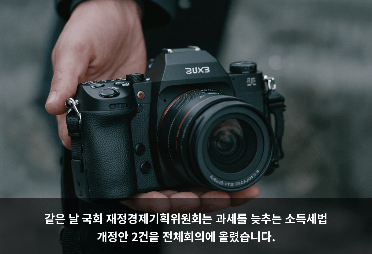 같은 날 국회 재정경제기획위원회는 과세를 늦추는 소득세법 개정안 2건을 전체회의에 올렸습니다.