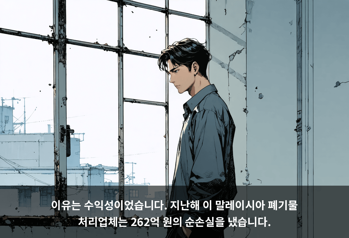 이유는 수익성이었습니다. 지난해 이 말레이시아 폐기물 처리업체는 262억 원의 순손실을 냈습니다.