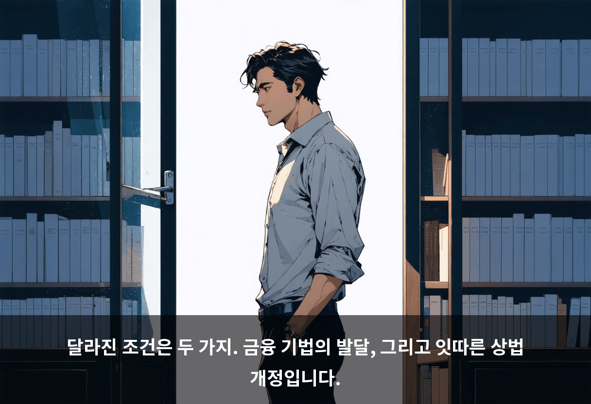 달라진 조건은 두 가지. 금융 기법의 발달, 그리고 잇따른 상법 개정입니다.
