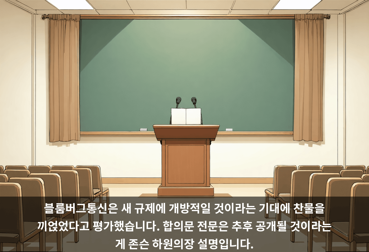 블룸버그통신은 새 규제에 개방적일 것이라는 기대에 찬물을 끼얹었다고 평가했습니다. 합의문 전문은 추후 공개될 것이라는 게 존슨 하원의장 설명입니다.