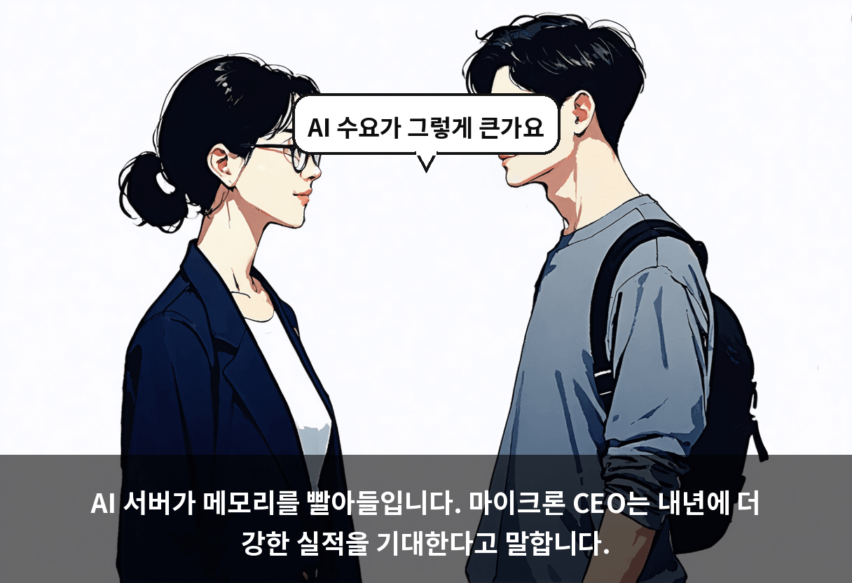 AI 서버가 메모리를 빨아들입니다. 마이크론 CEO는 내년에 더 강한 실적을 기대한다고 말합니다.