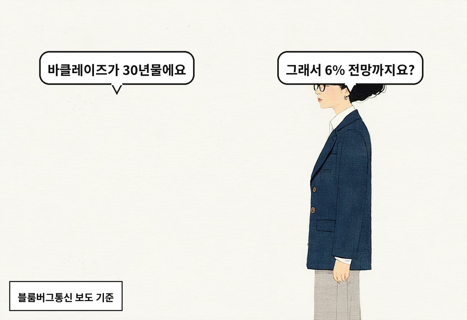 B: 그래서 6% 전망까지요? A: 바클레이즈가 30년물에요