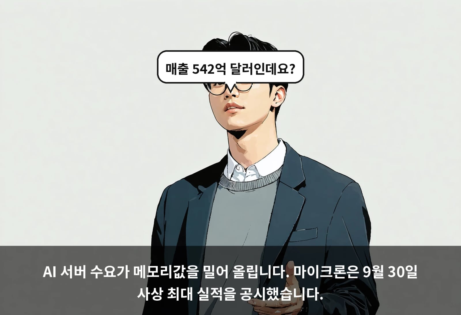 AI 서버 수요가 메모리값을 밀어 올립니다. 마이크론은 9월 30일 사상 최대 실적을 공시했습니다.