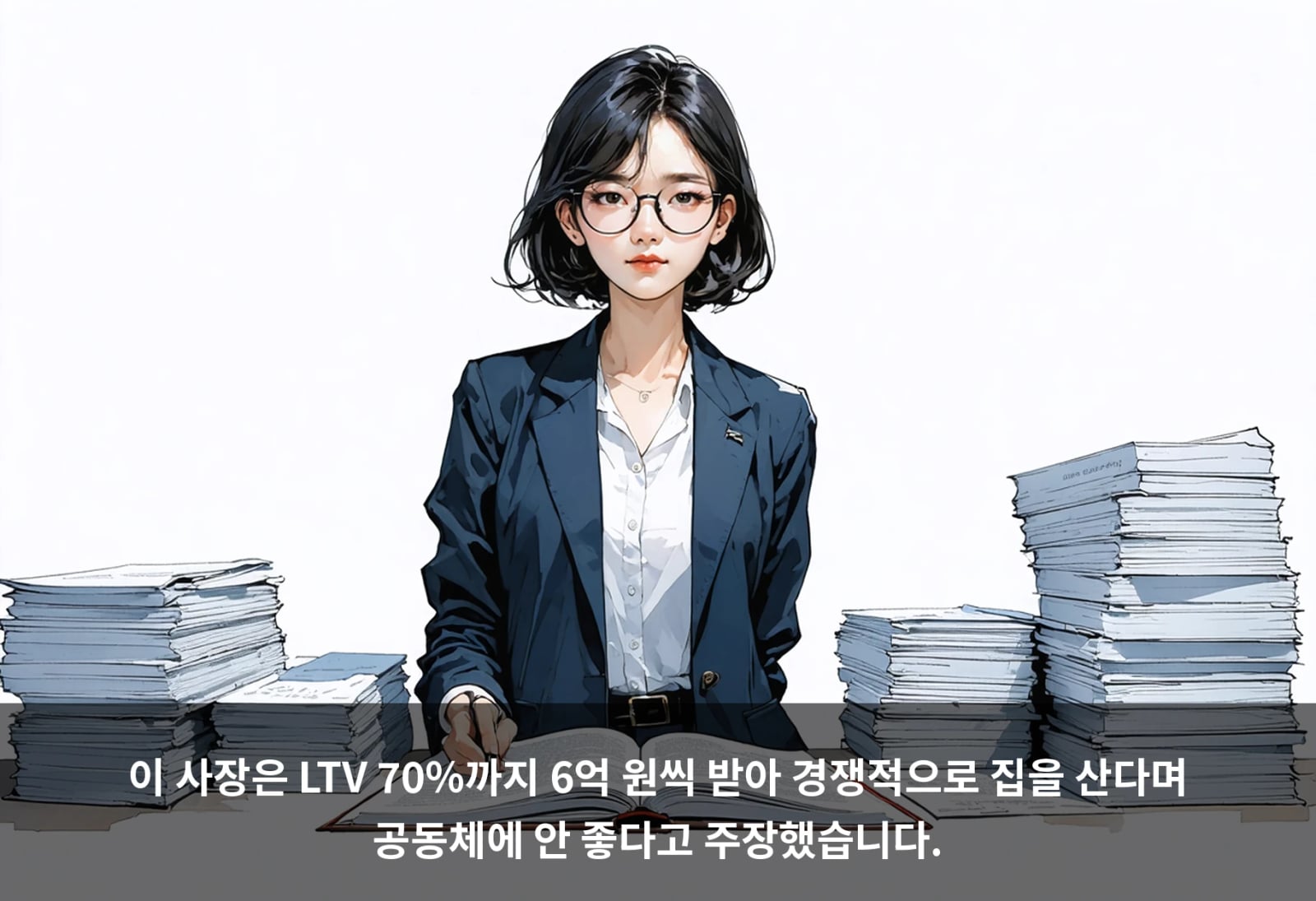 이 사장은 LTV 70%까지 6억 원씩 받아 경쟁적으로 집을 산다며 공동체에 안 좋다고 주장했습니다.