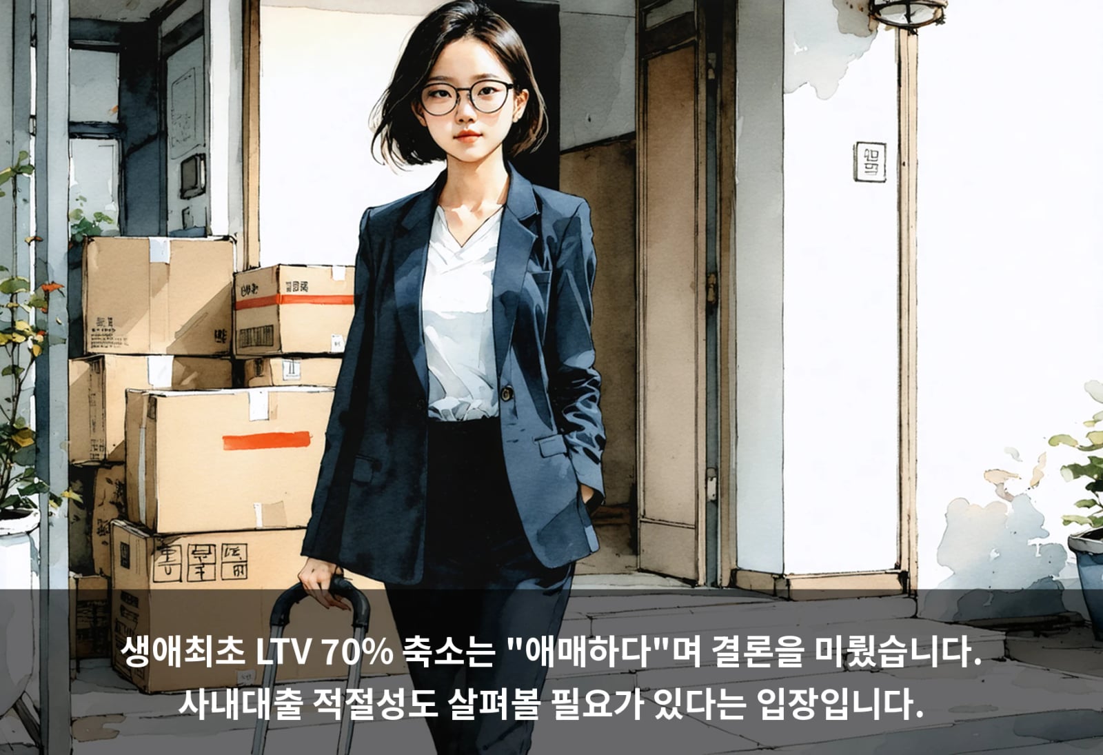 생애최초 LTV 70% 축소는 "애매하다"며 결론을 미뤘습니다. 사내대출 적절성도 살펴볼 필요가 있다는 입장입니다.