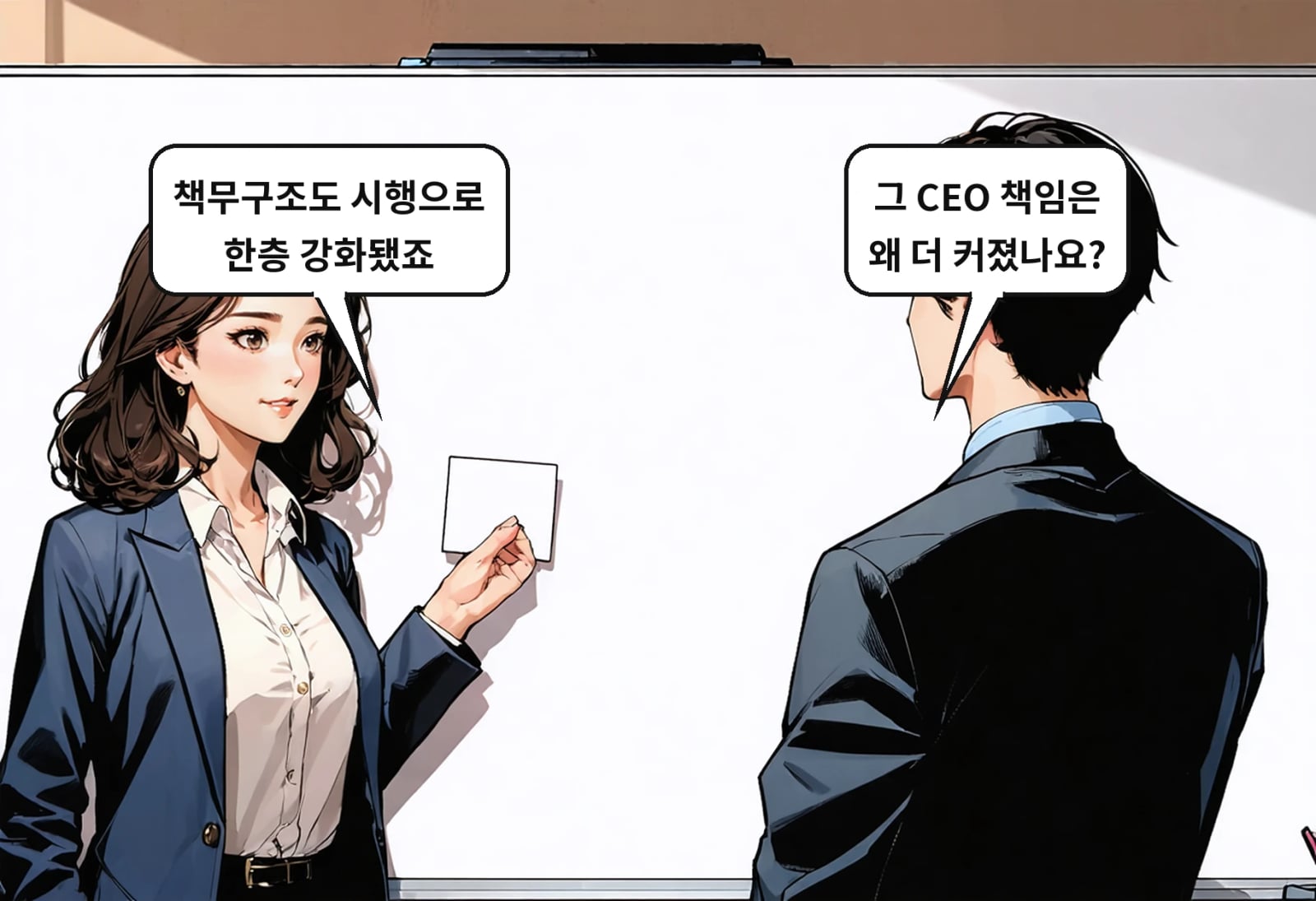 B: 그 CEO 책임은 왜 더 커졌나요? A: 책무구조도 시행으로 한층 강화됐죠