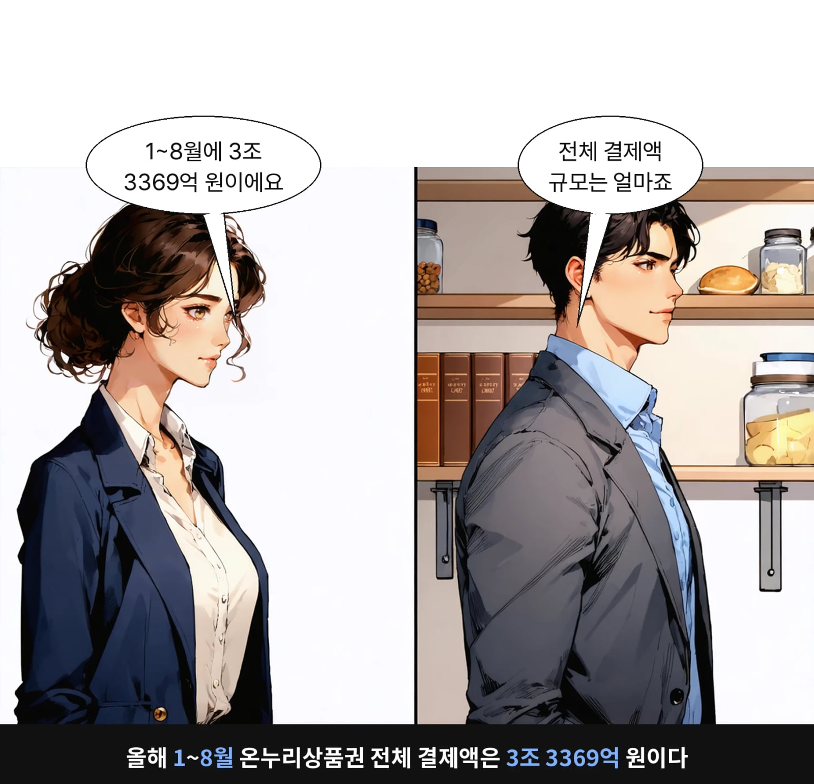 올해 1~8월 온누리상품권 전체 결제액은 3조 3369억 원이다