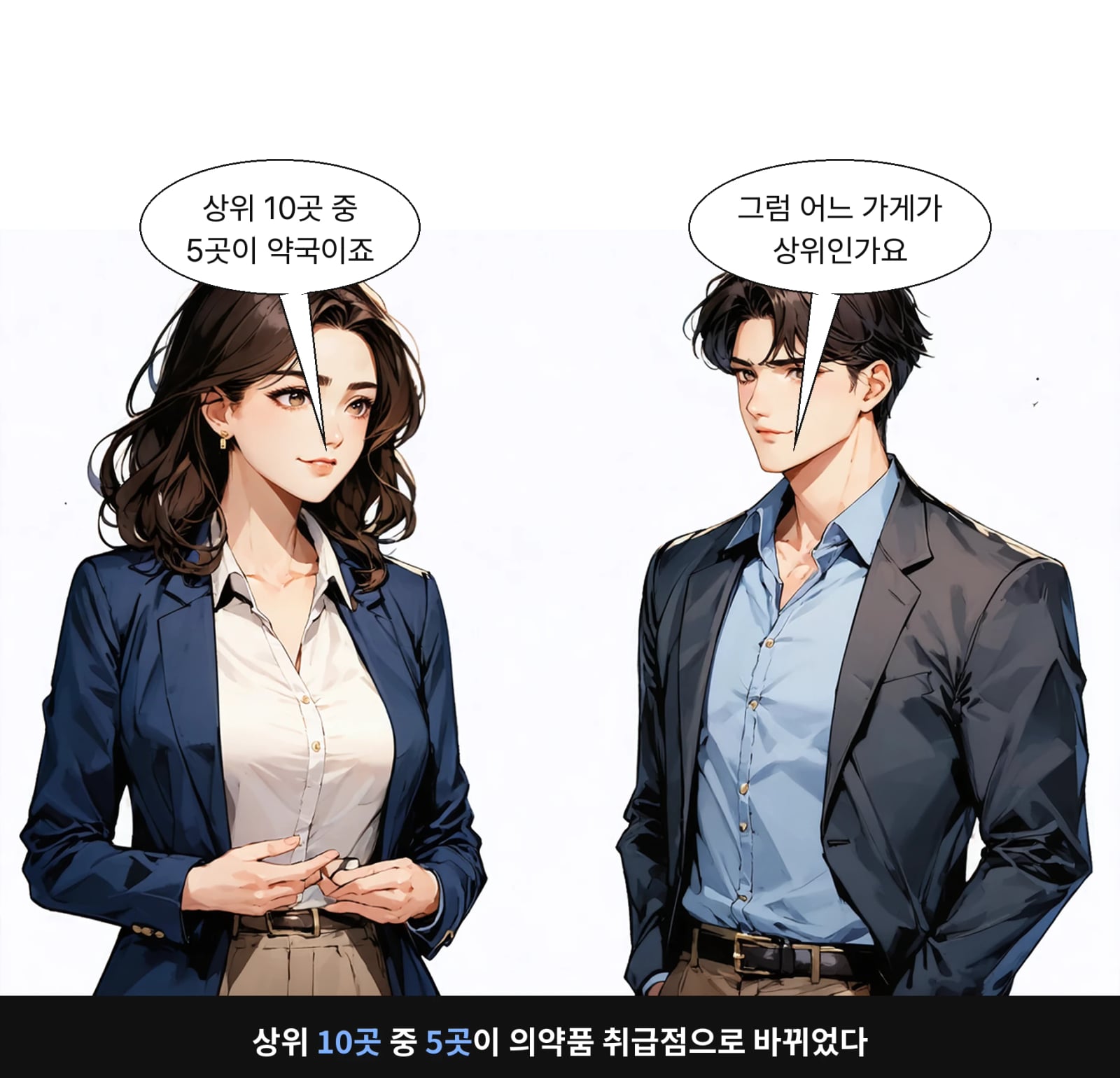 상위 10곳 중 5곳이 의약품 취급점으로 바뀌었다