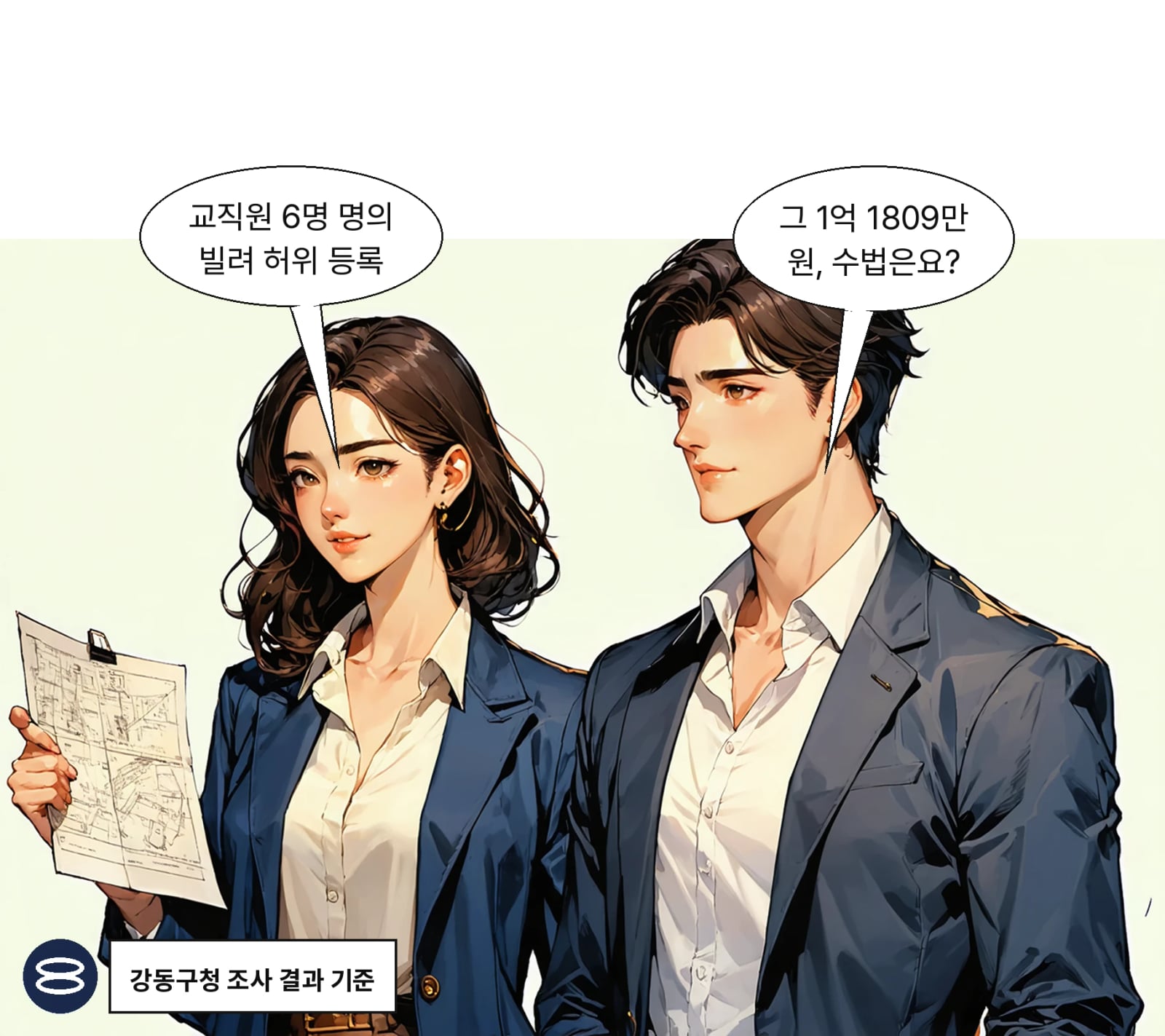 보육교직원 6명 명의를 빌려 근무한 것처럼 꾸몄다