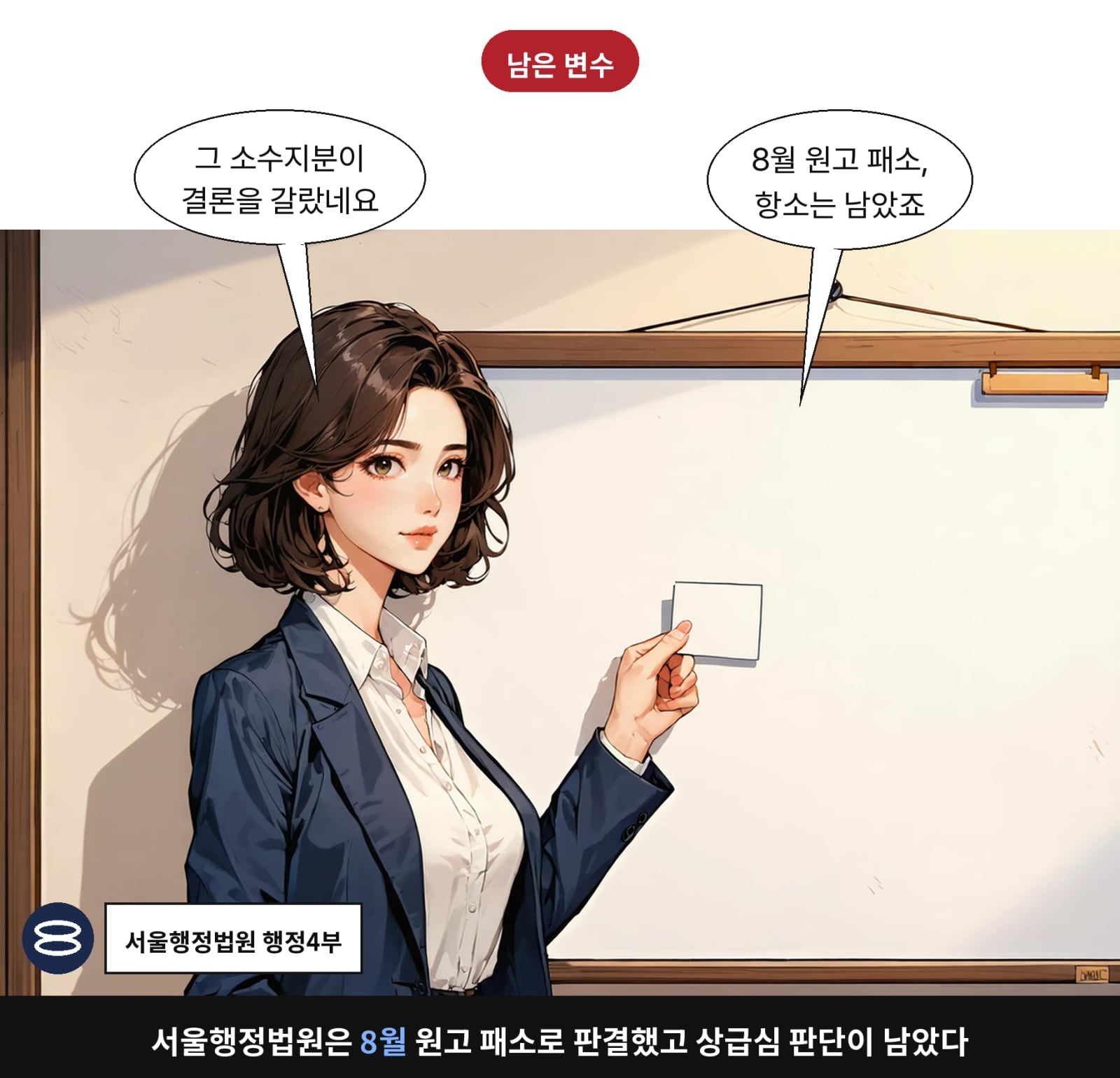 서울행정법원은 8월 원고 패소로 판결했고 상급심 판단이 남았다