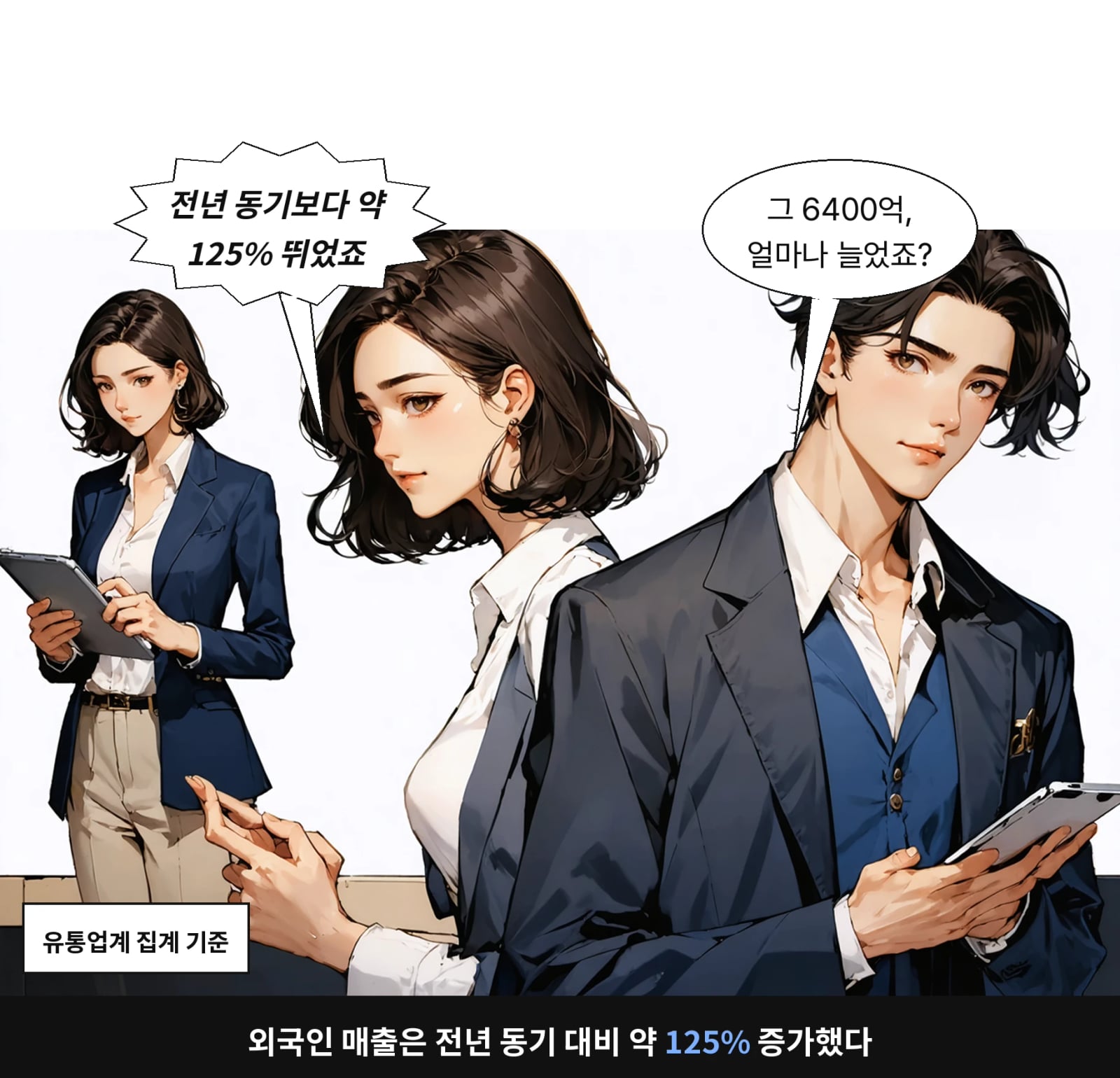 외국인 매출은 전년 동기 대비 약 125% 증가했다
