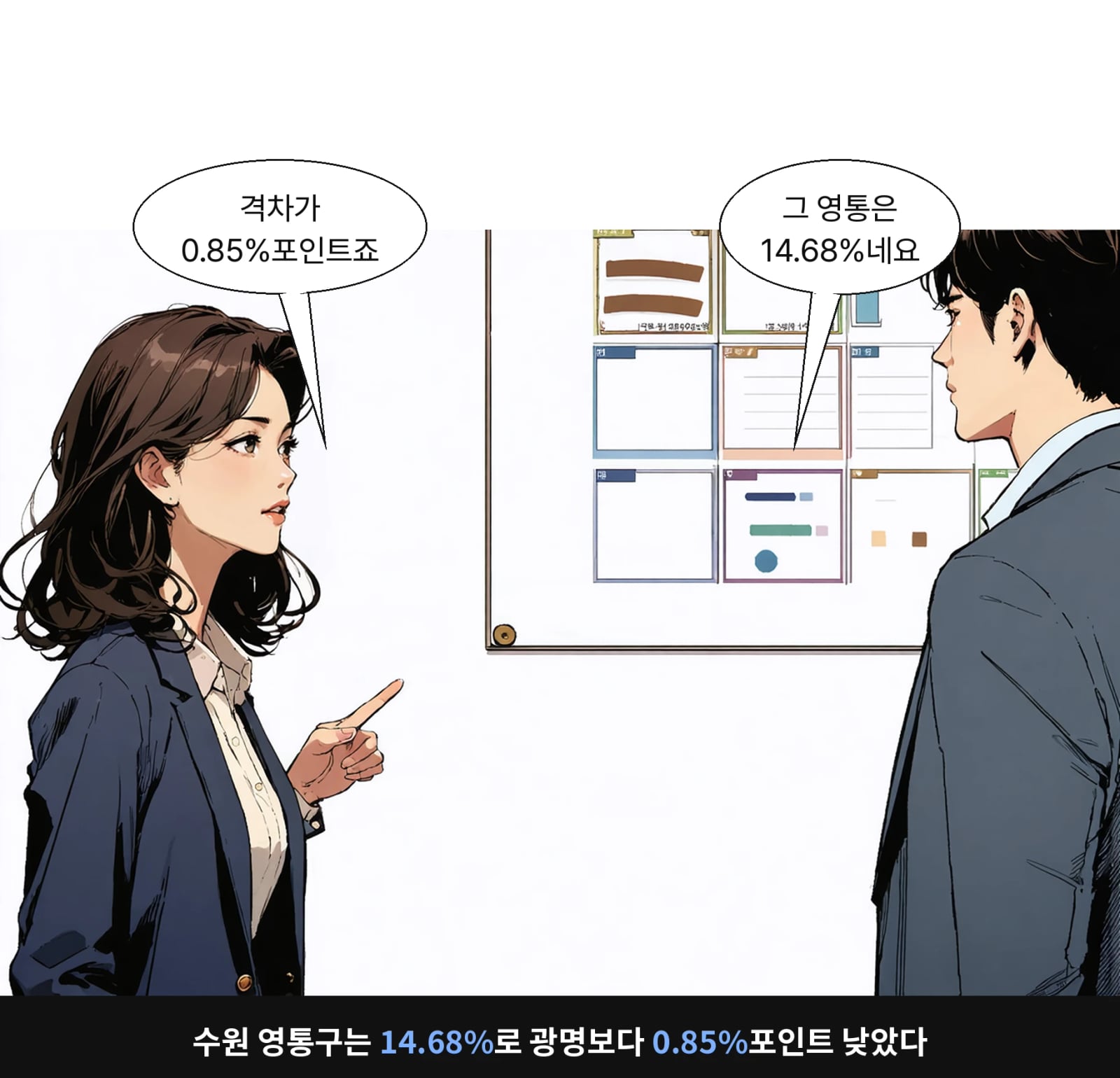 수원 영통구는 14.68%로 광명보다 0.85%포인트 낮았다