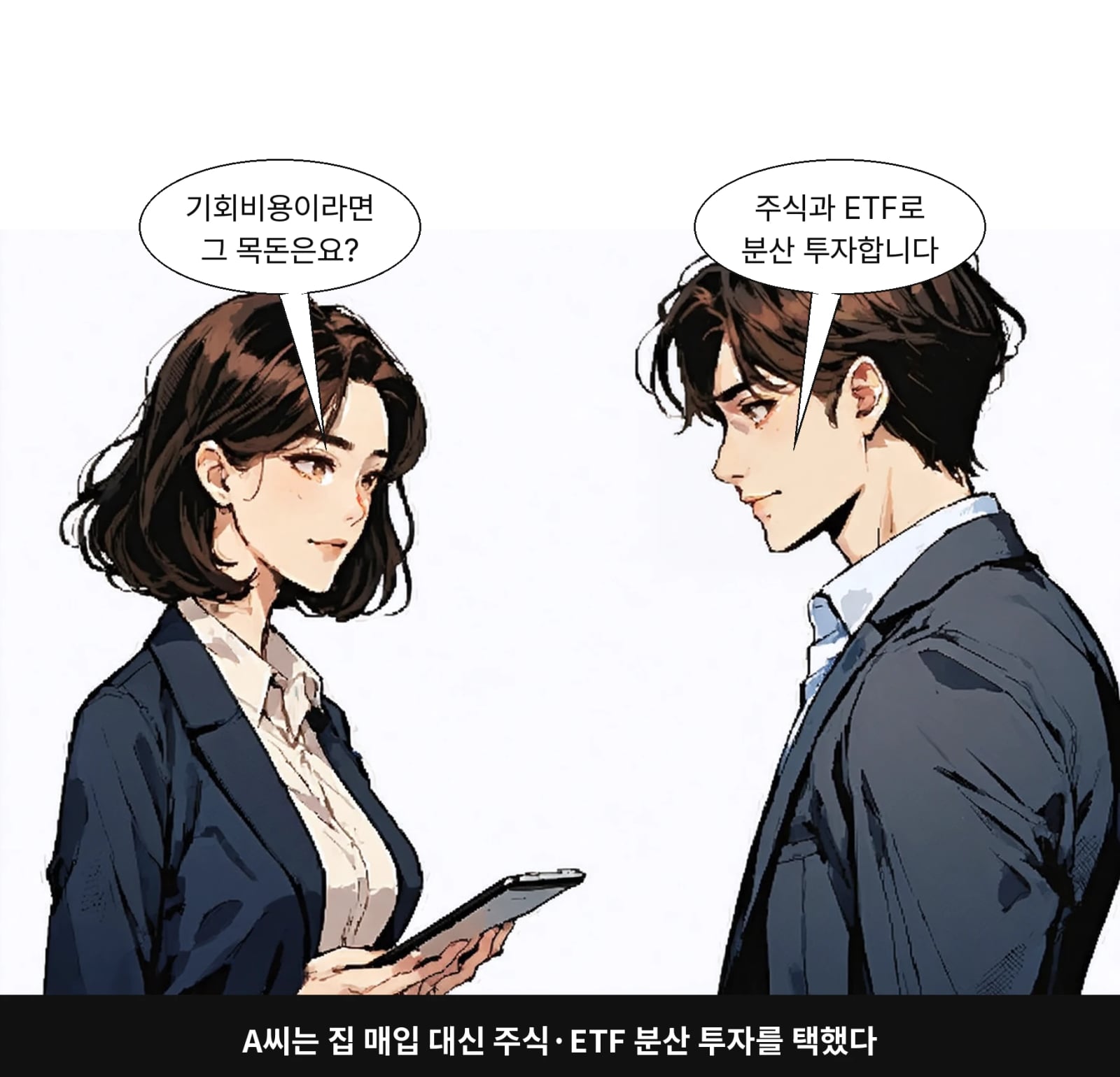 A씨는 집 매입 대신 주식·ETF 분산 투자를 택했다
