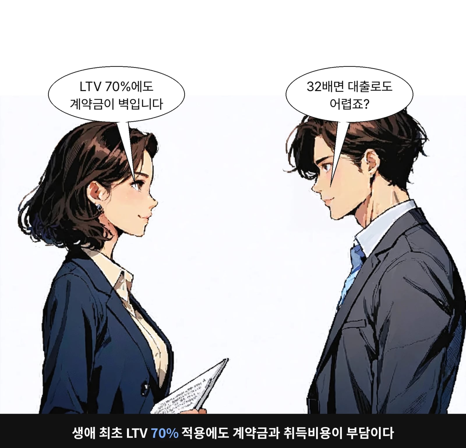 생애 최초 LTV 70% 적용에도 계약금과 취득비용이 부담이다