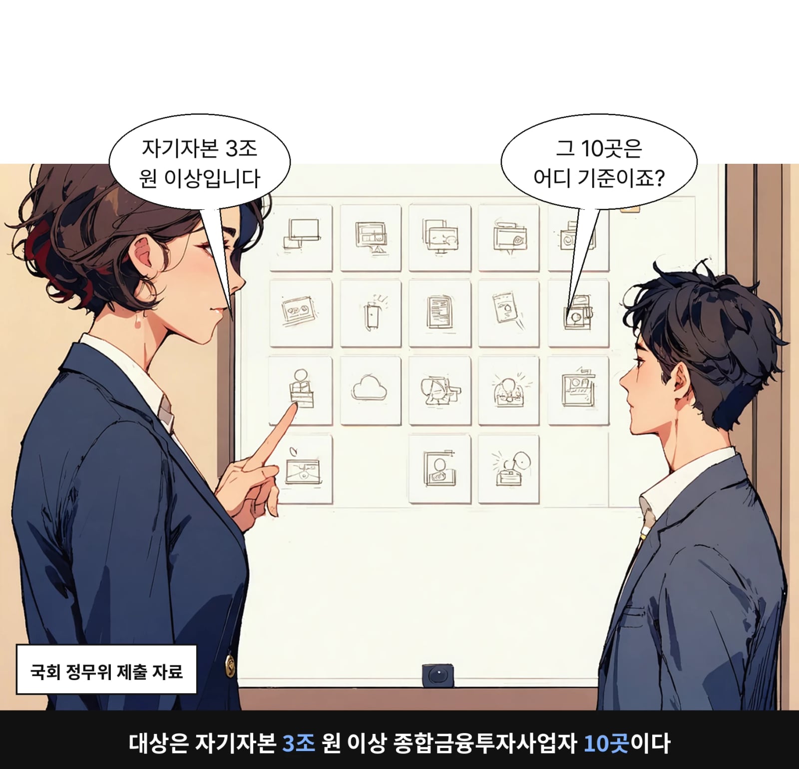 대상은 자기자본 3조 원 이상 종합금융투자사업자 10곳이다