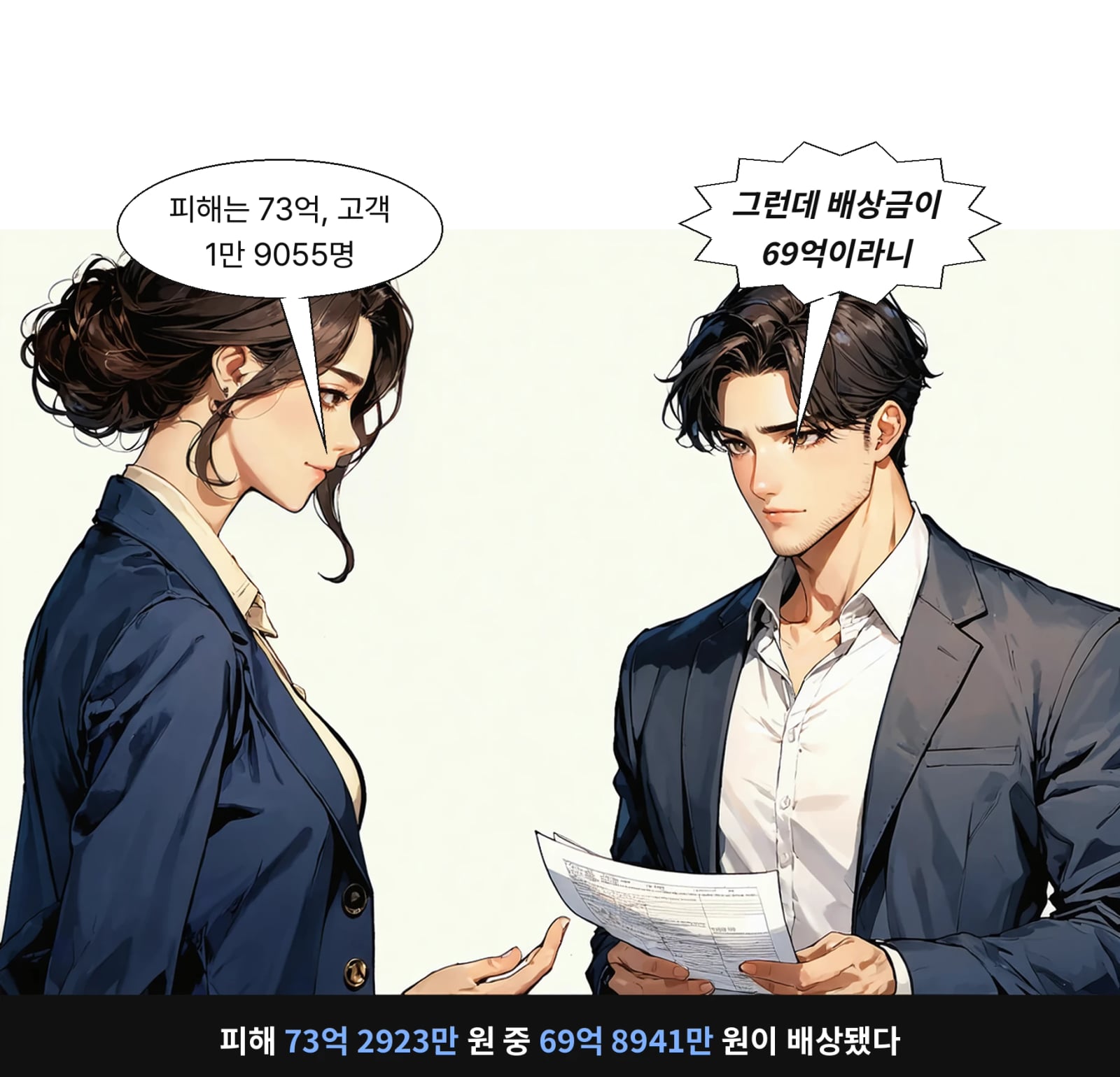 피해 73억 2923만 원 중 69억 8941만 원이 배상됐다