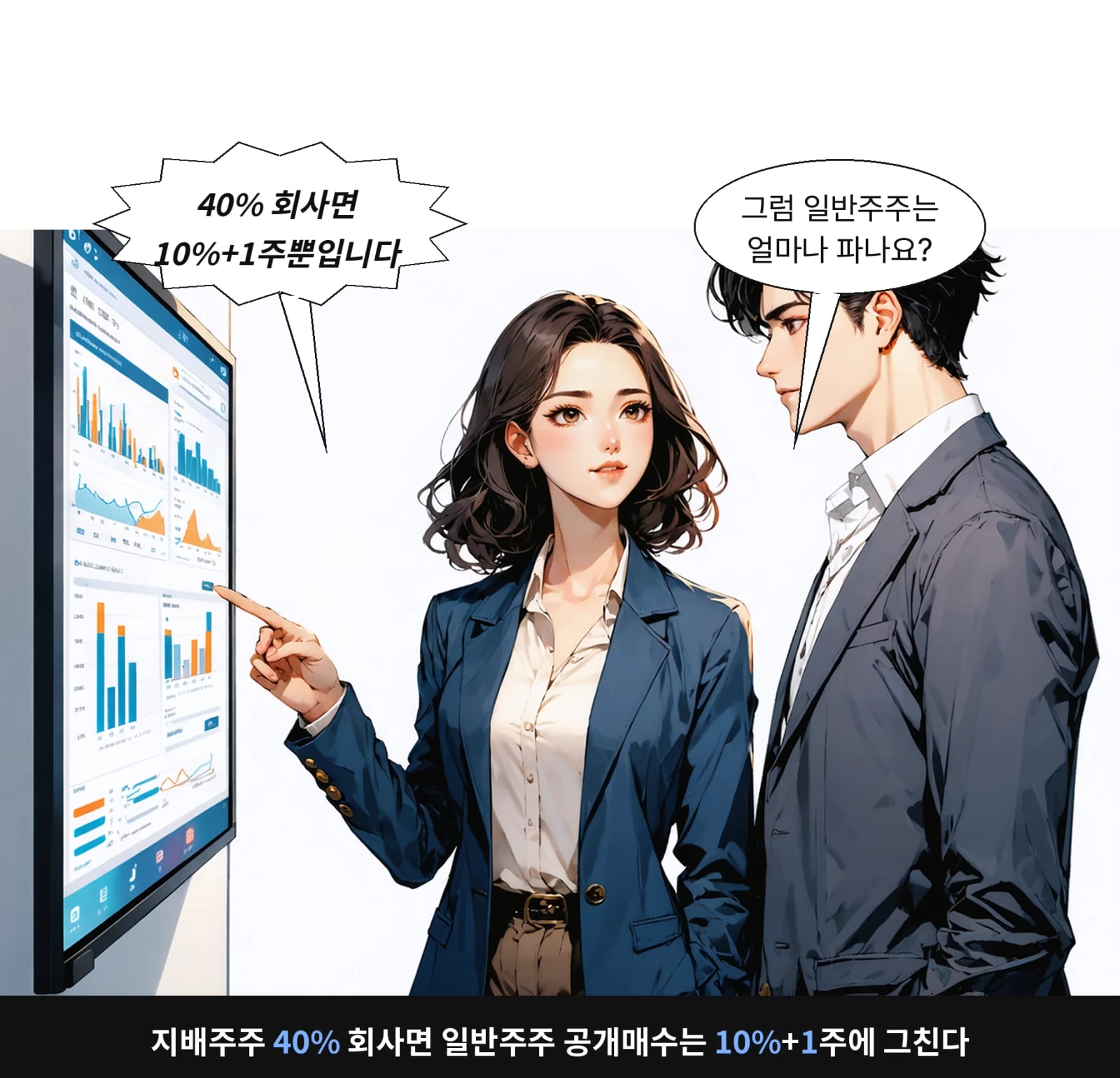 지배주주 40% 회사면 일반주주 공개매수는 10%+1주에 그친다