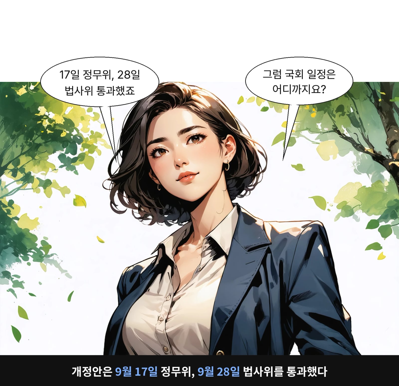 개정안은 9월 17일 정무위, 9월 28일 법사위를 통과했다